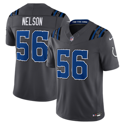 Quenton Nelson Indianapolis Colts Nike 2026 Rivalries Collection Stitched Limited Jersey - Anthracite
