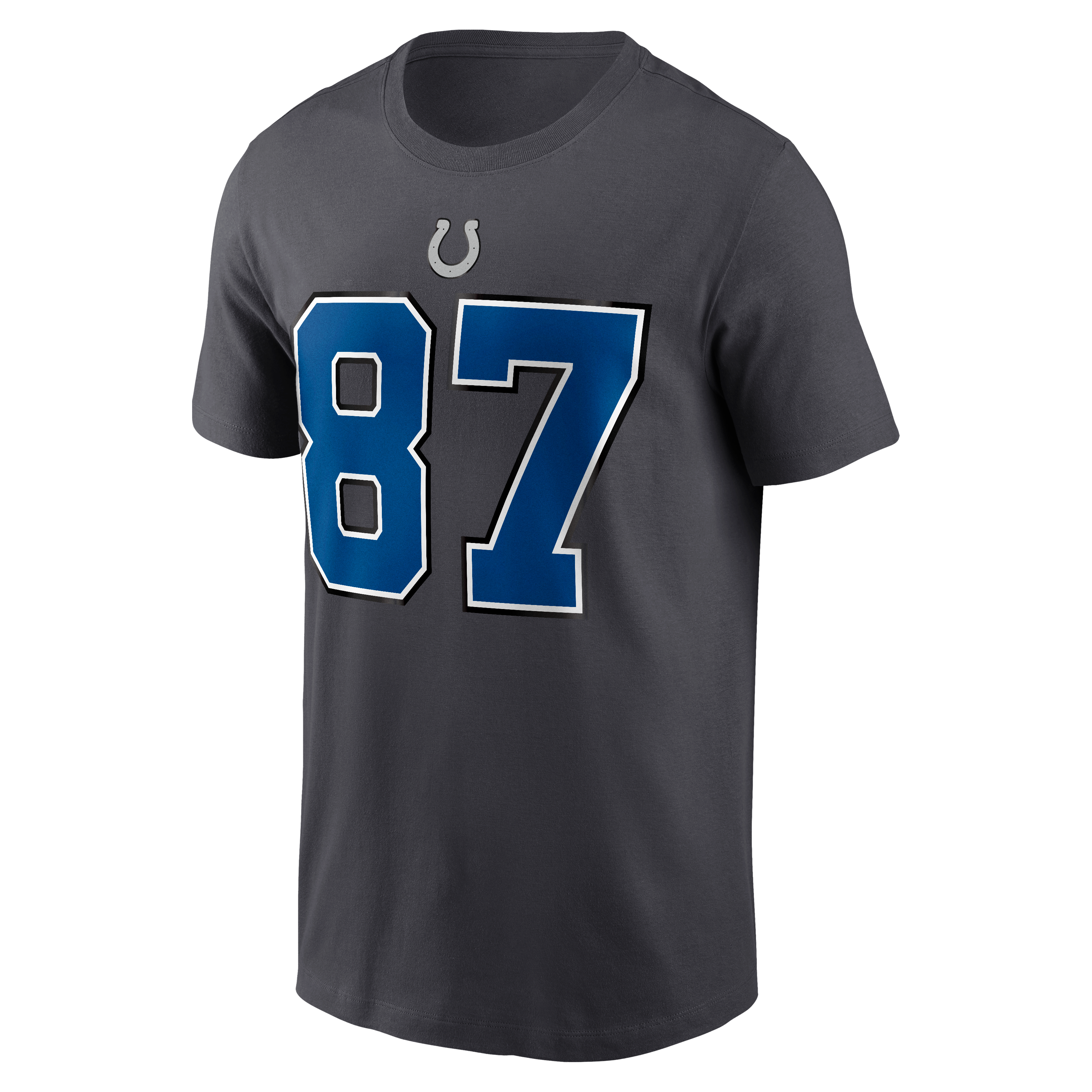 Men's Nike Reggie Wayne Anthracite Indianapolis Colts 2026 Rivalries Collection Player Name & Number T-Shirt