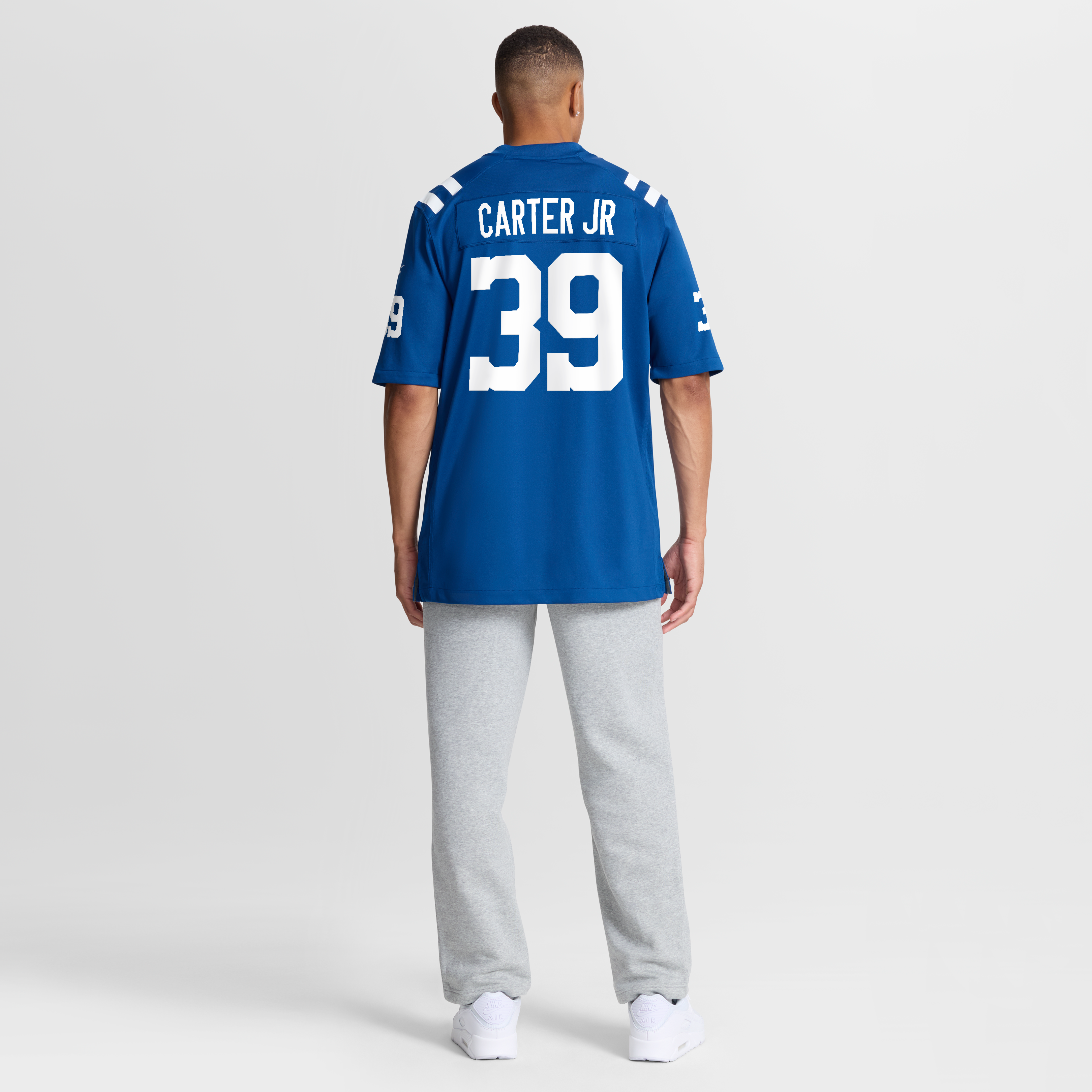 Men's Nike Rob Carter Jr. Royal Indianapolis Colts Team Game Jersey