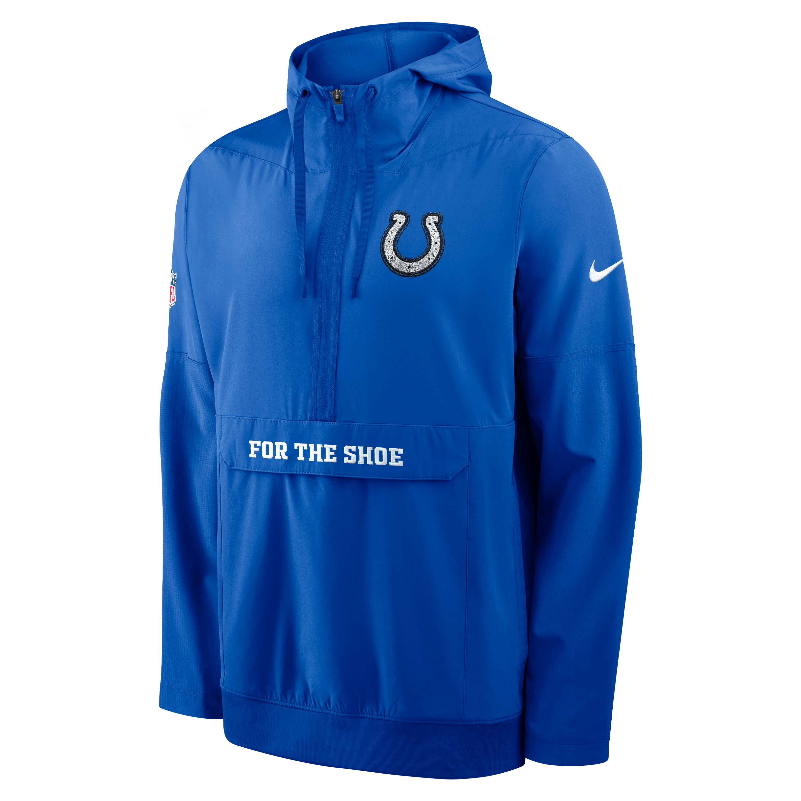 Men's Nike  Royal Indianapolis Colts 2026 Rivalries Collection Sideline Anorak Half-Zip Jacket