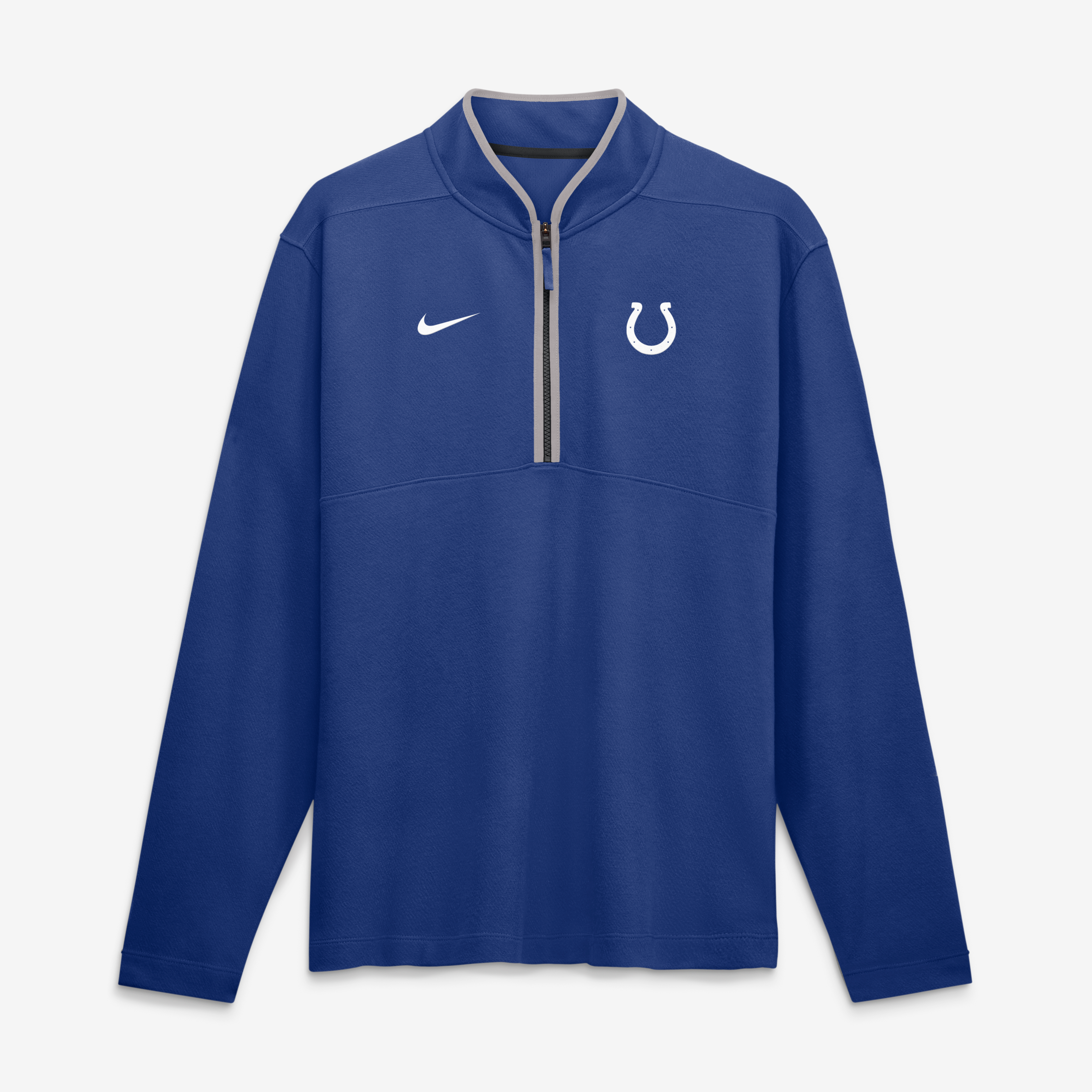 Pull-over Nike Royal Indianapolis Colts Dri-FIT Victory à demi-zip pour homme