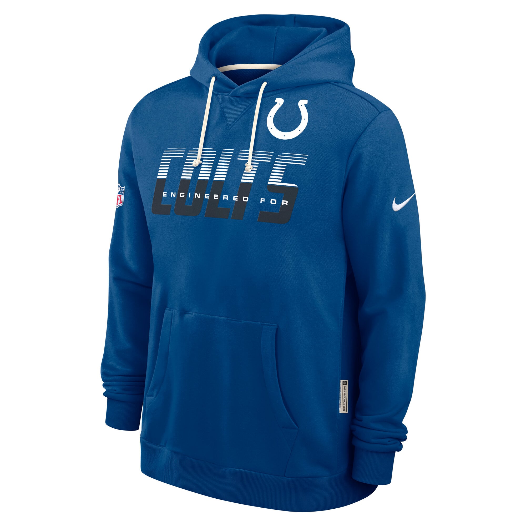 Men's Nike Royal Indianapolis Colts Sideline Standard Issue Top Prospect Dri-FIT Hoodie