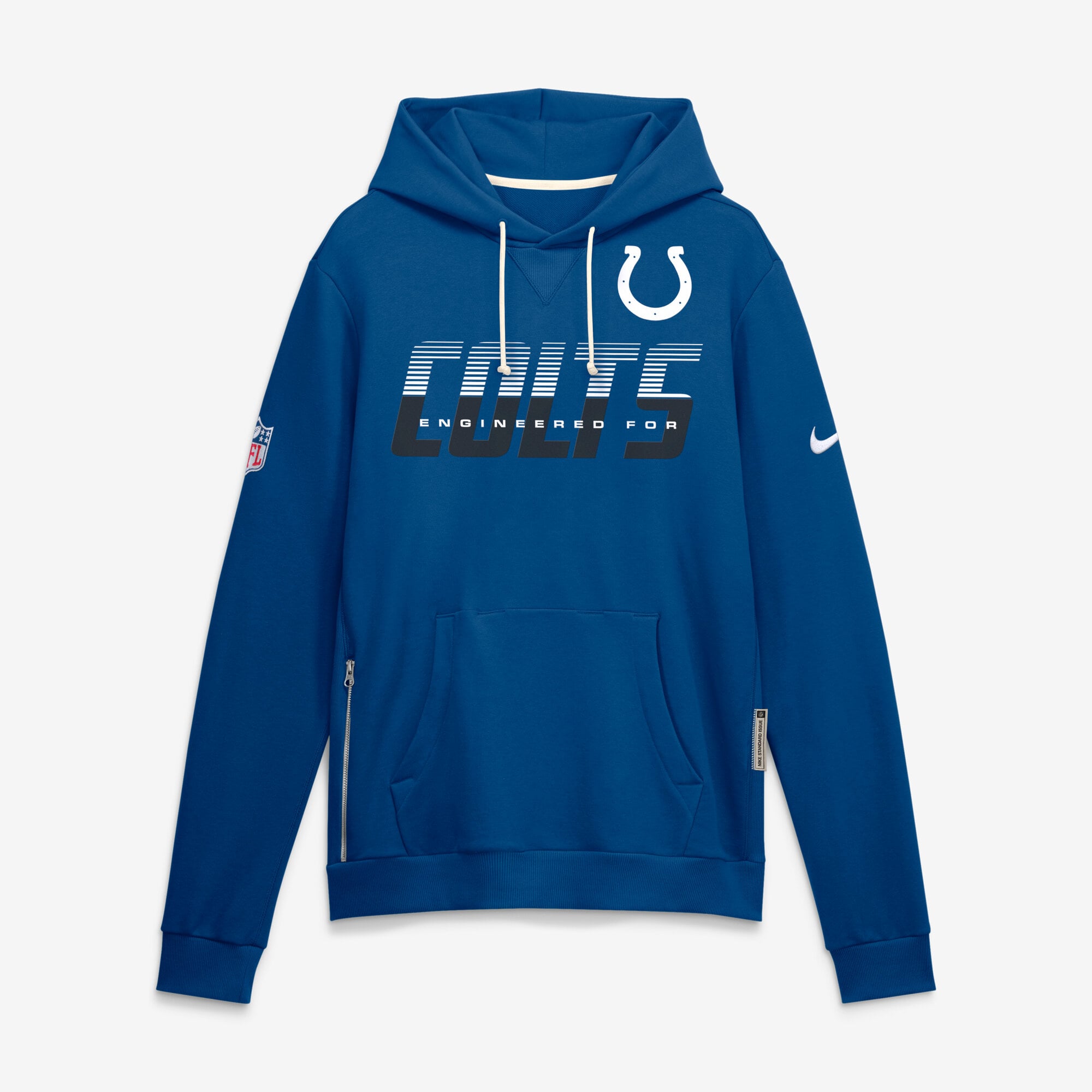 Men's Nike Royal Indianapolis Colts Sideline Standard Issue Top Prospect Dri-FIT Hoodie