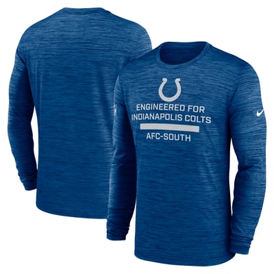 Indianapolis Colts Nike Sideline Velocity Dri-FIT Long Sleeve T-Shirt - Royal