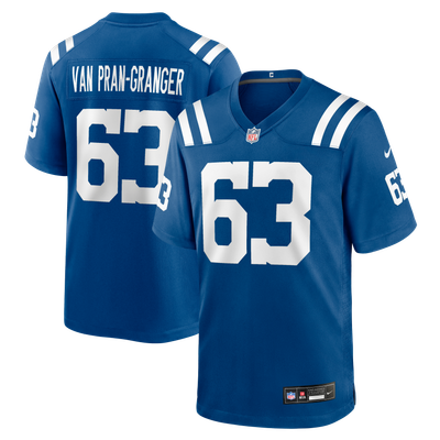 Sedrick Van Pran-Granger Indianapolis Colts Nike Team Game Jersey - Royal