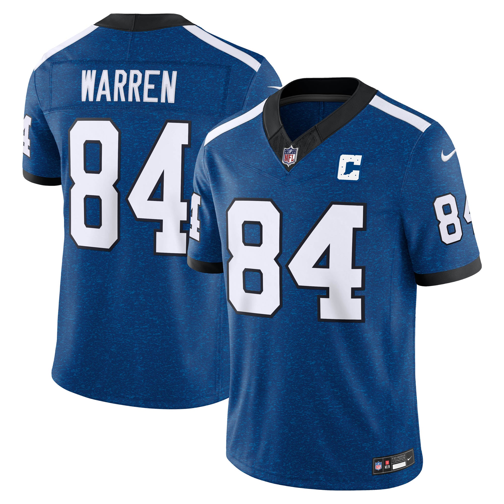Men's Nike Tyler Warren Royal Indianapolis Colts Alternate Indiana Nights Vapor F.U.S.E. Stitched Limited Jersey