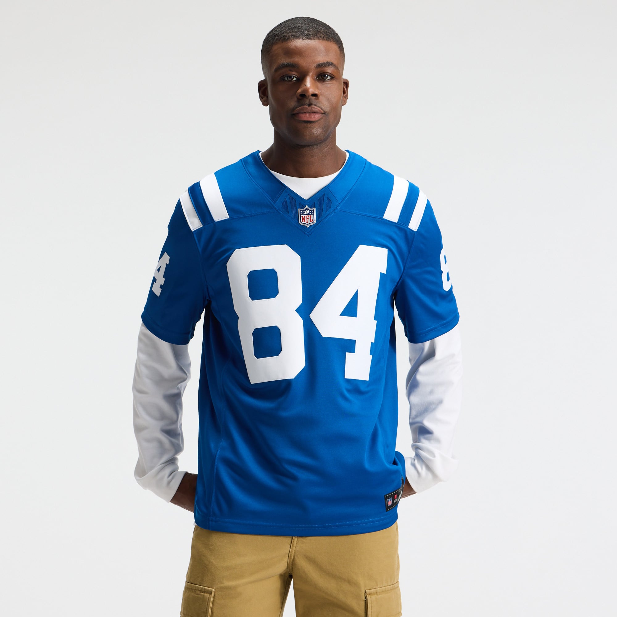 Maillot Nike Tyler Warren Royal Indianapolis Colts Team Vapor F.U.S.E. Stitched Limited pour homme