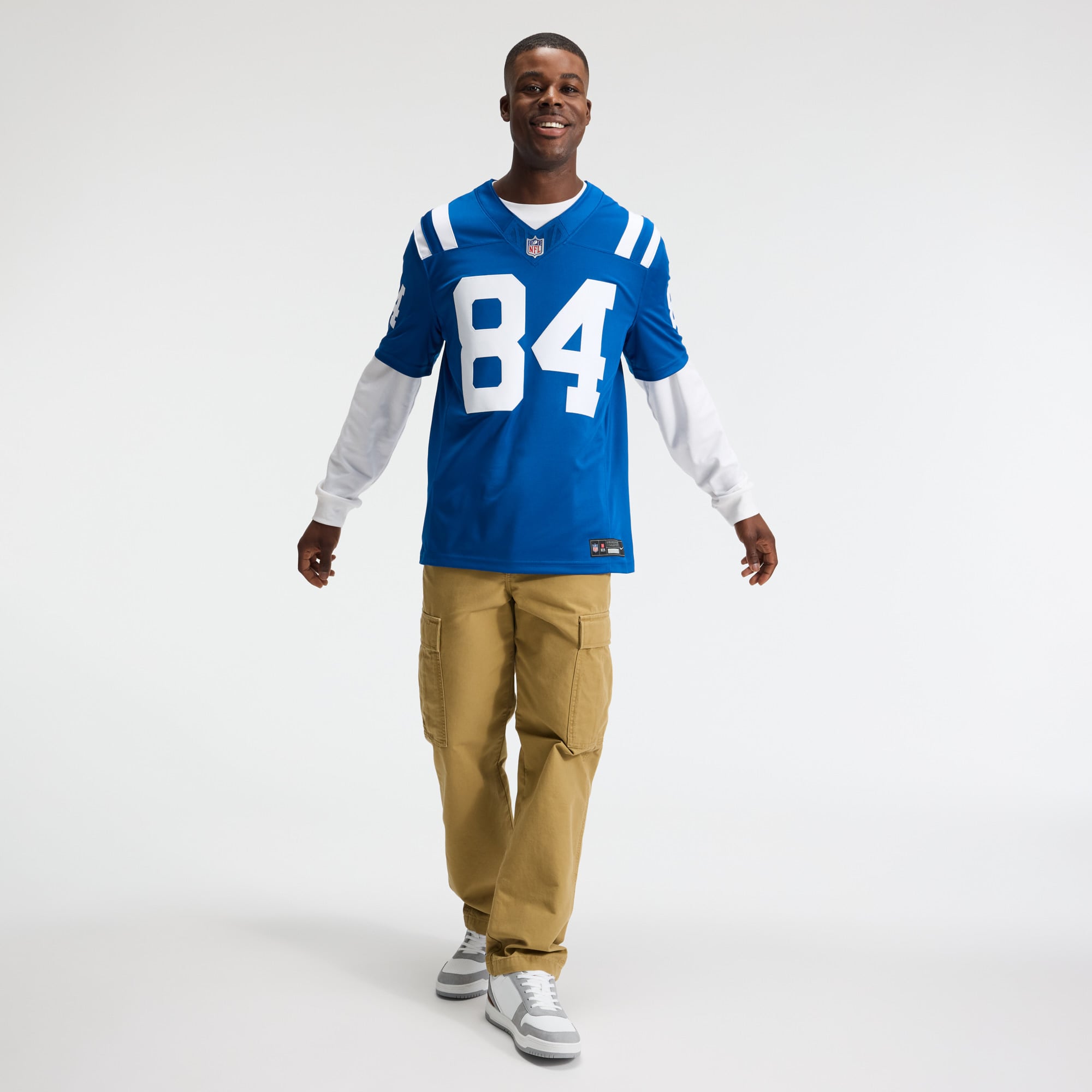Maillot Nike Tyler Warren Royal Indianapolis Colts Team Vapor F.U.S.E. Stitched Limited pour homme