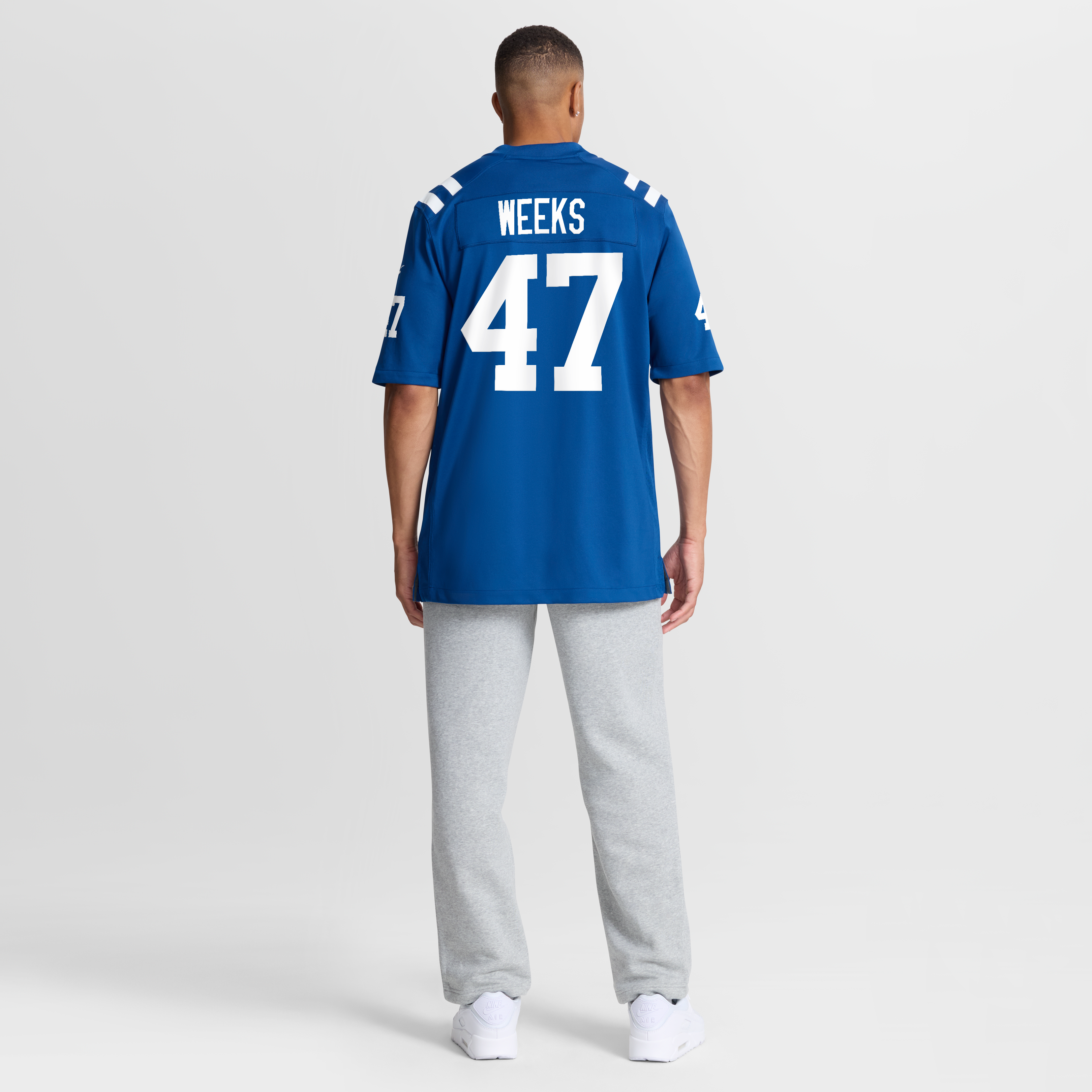 Men's Nike West Weeks Royal Indianapolis Colts Team Game Jersey