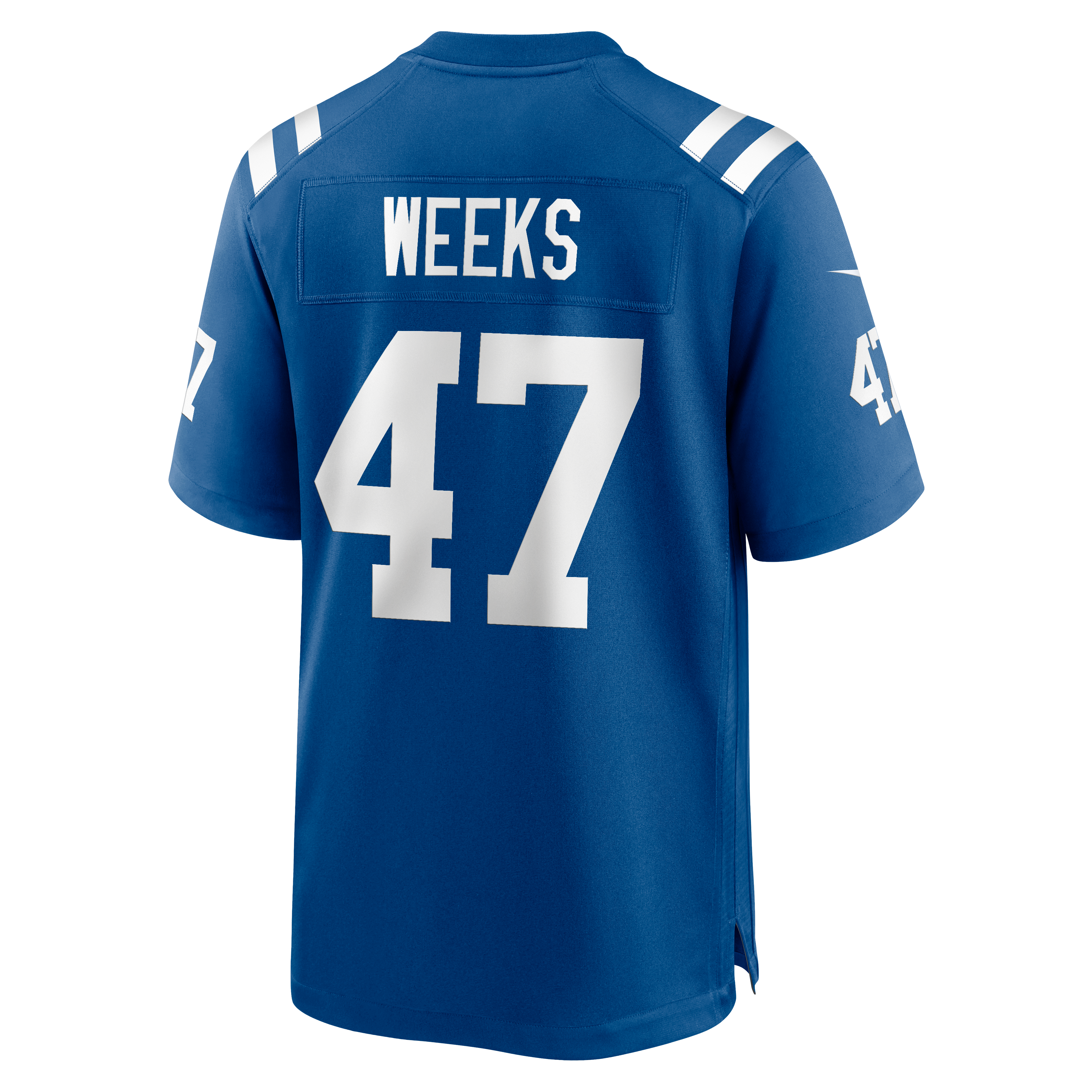 Men's Nike West Weeks Royal Indianapolis Colts Team Game Jersey