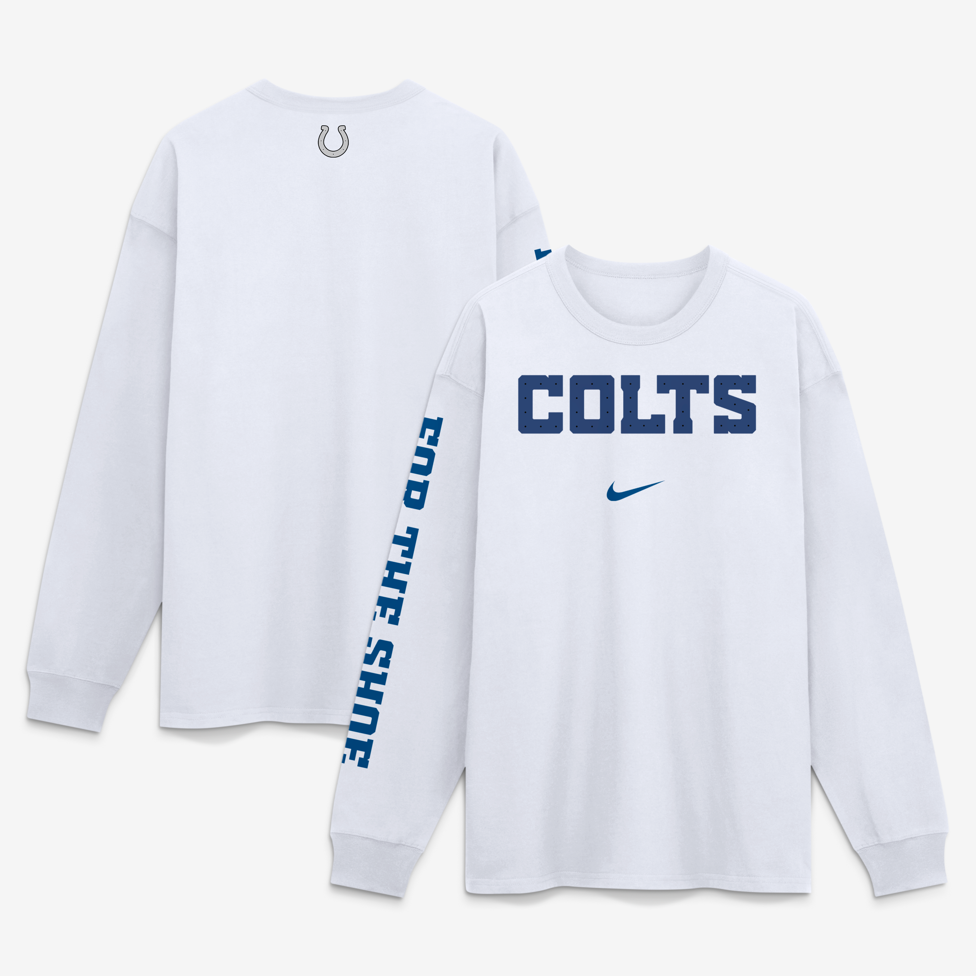 T-shirt à manches longues Nike Max90 blanc Indianapolis Colts 2026 Rivalries Collection pour homme