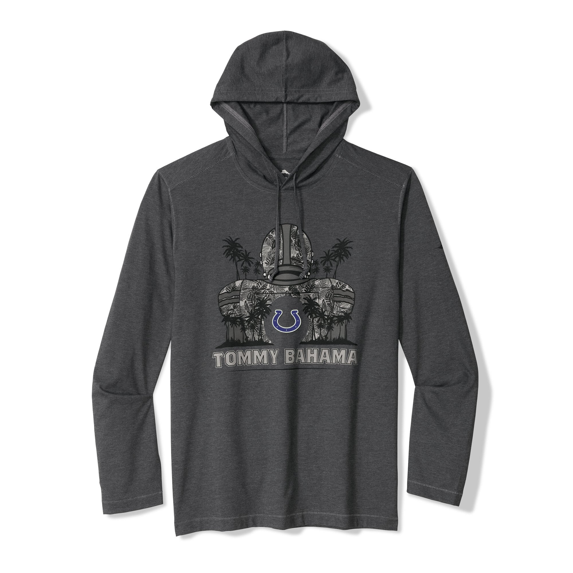 Men's Tommy Bahama Black Indianapolis Colts Backfield Bay Pullover Hoodie