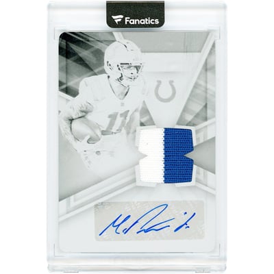 Michael Pittman Jr. Indianapolis Colts Autographed 2021 Panini XR Black Printing Plate Relic #AUS-MPI #1/1 Card