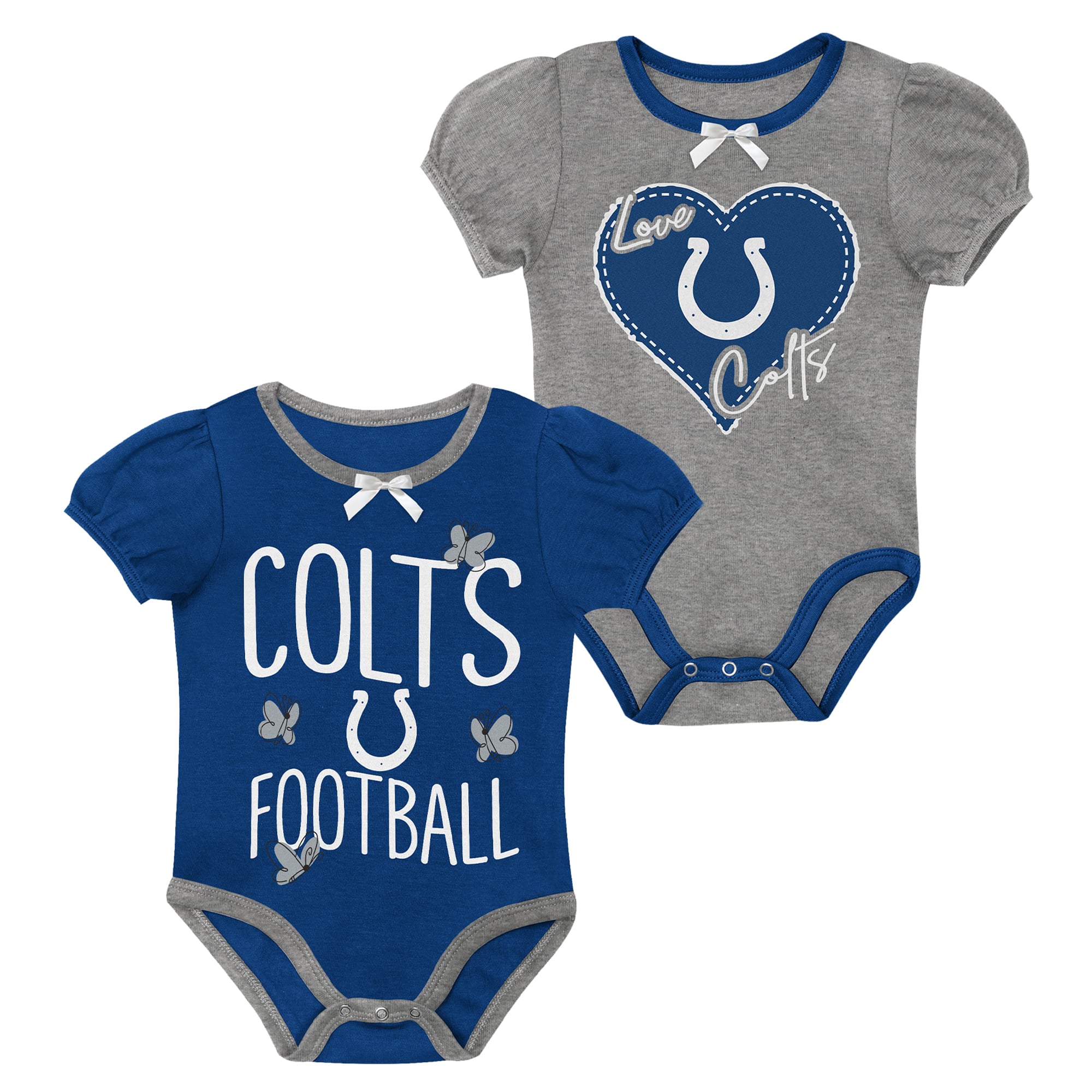 Ensemble body deux pièces Outerstuff bleu royal/gris Indianapolis Colts Star Power pour nouveau-né et nourrisson