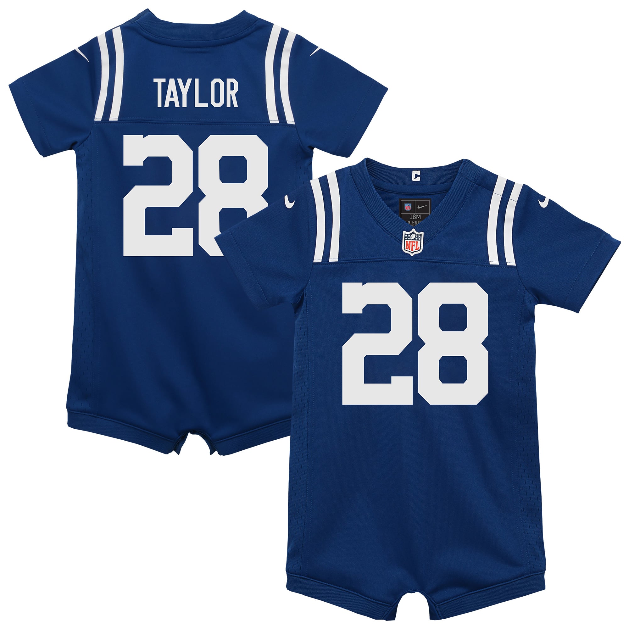 Newborn Nike Jonathan Taylor Royal Indianapolis Colts Romper Game Jersey
