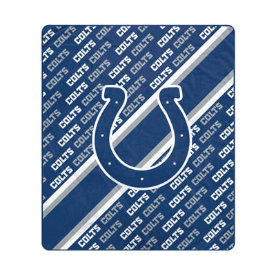 Indianapolis Colts Pegasus 60" x 70" Diagonal Lined Wordmark Ultra Soft Blanket