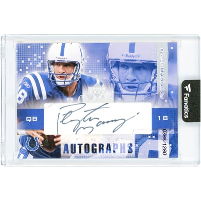 Peyton Manning Indianapolis Colts Autographed 2003 Upper Deck Finite Autographs #FA-PM #386/1280 Card