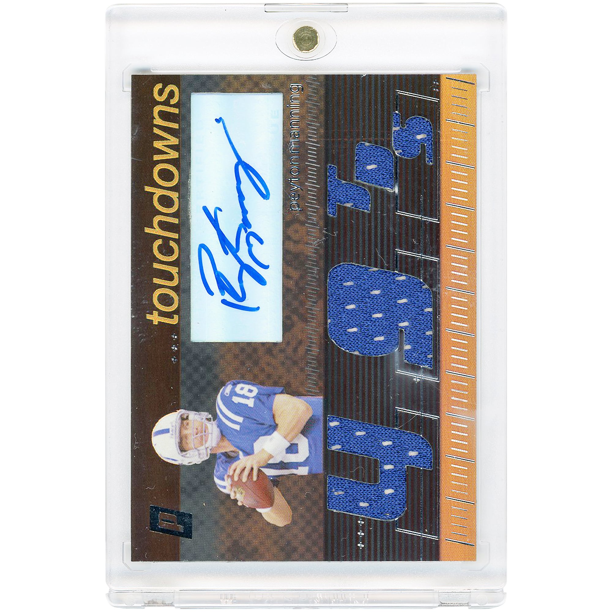 Peyton Manning Indianapolis Colts Autographed 2006 Topps Paradigm Triple Relic #TPCHTD-PM #37/99 Card