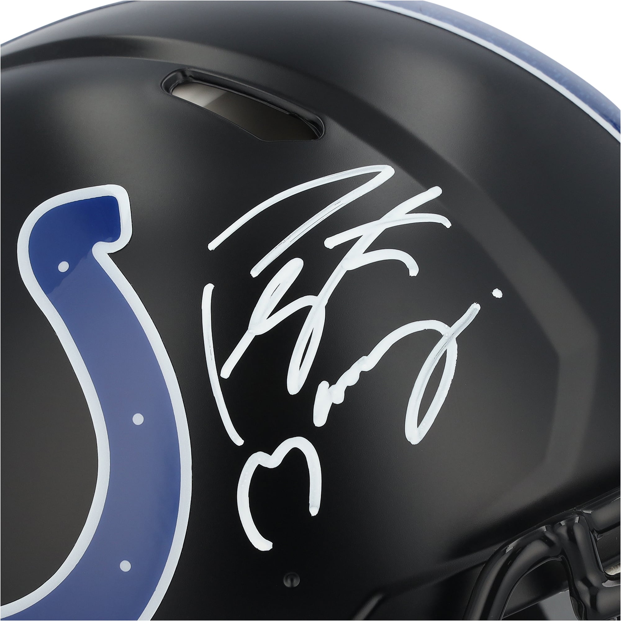 Casque Riddell Alternate Speed ​​Authentic autographié par Peyton Manning (Indianapolis Colts)