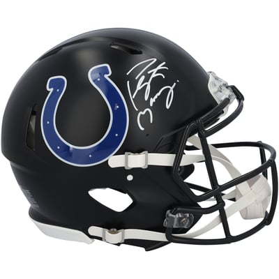 Peyton Manning Indianapolis Colts Autographed Fanatics Authentic Riddell 2023 Alternate Speed Authentic Helmet 