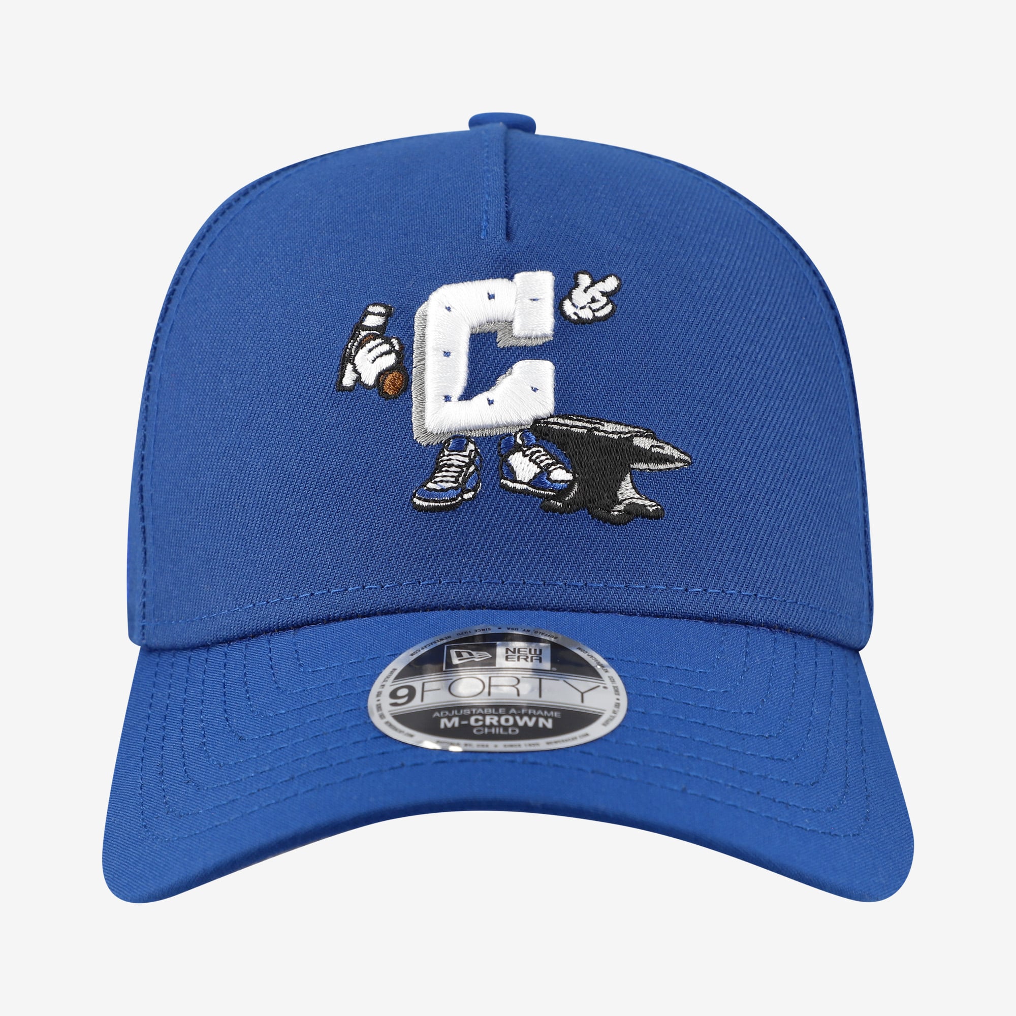 Casquette ajustable New Era Royal Indianapolis Colts Cartoon 9FORTY M-Crown A-Frame pour enfants d'âge préscolaire