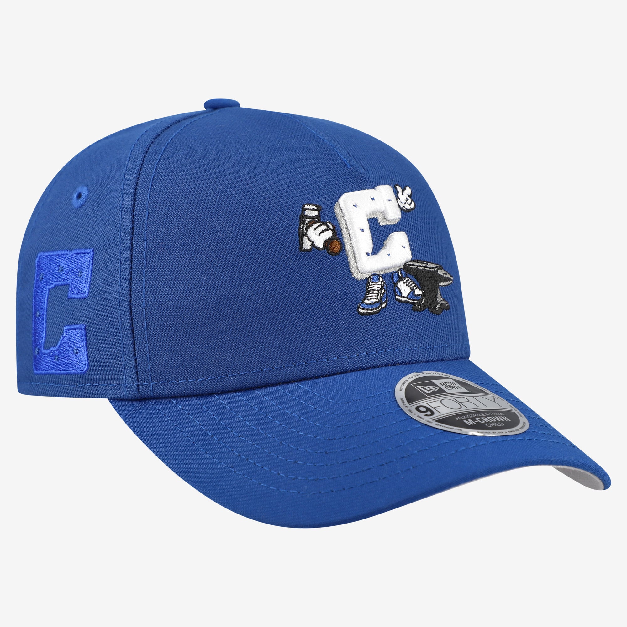 Casquette ajustable New Era Royal Indianapolis Colts Cartoon 9FORTY M-Crown A-Frame pour enfants d'âge préscolaire