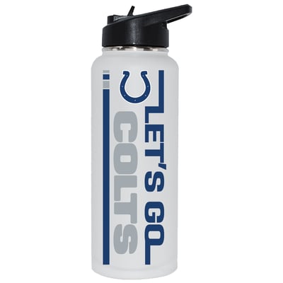 Indianapolis Colts The Memory Company Let's Go 34oz. Stainless Steel Quencher Bottle