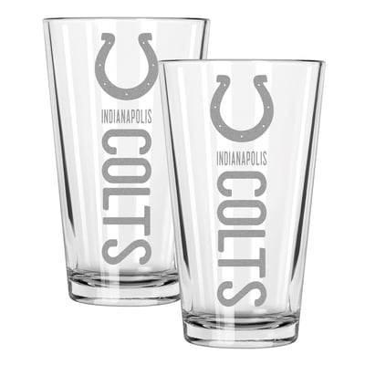 Indianapolis Colts The Memory Company Two-Piece 16oz. Pinnacle Pint Glass Set