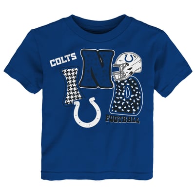 Indianapolis Colts Outerstuff Toddler Team Quilt Boxy T-Shirt - Royal
