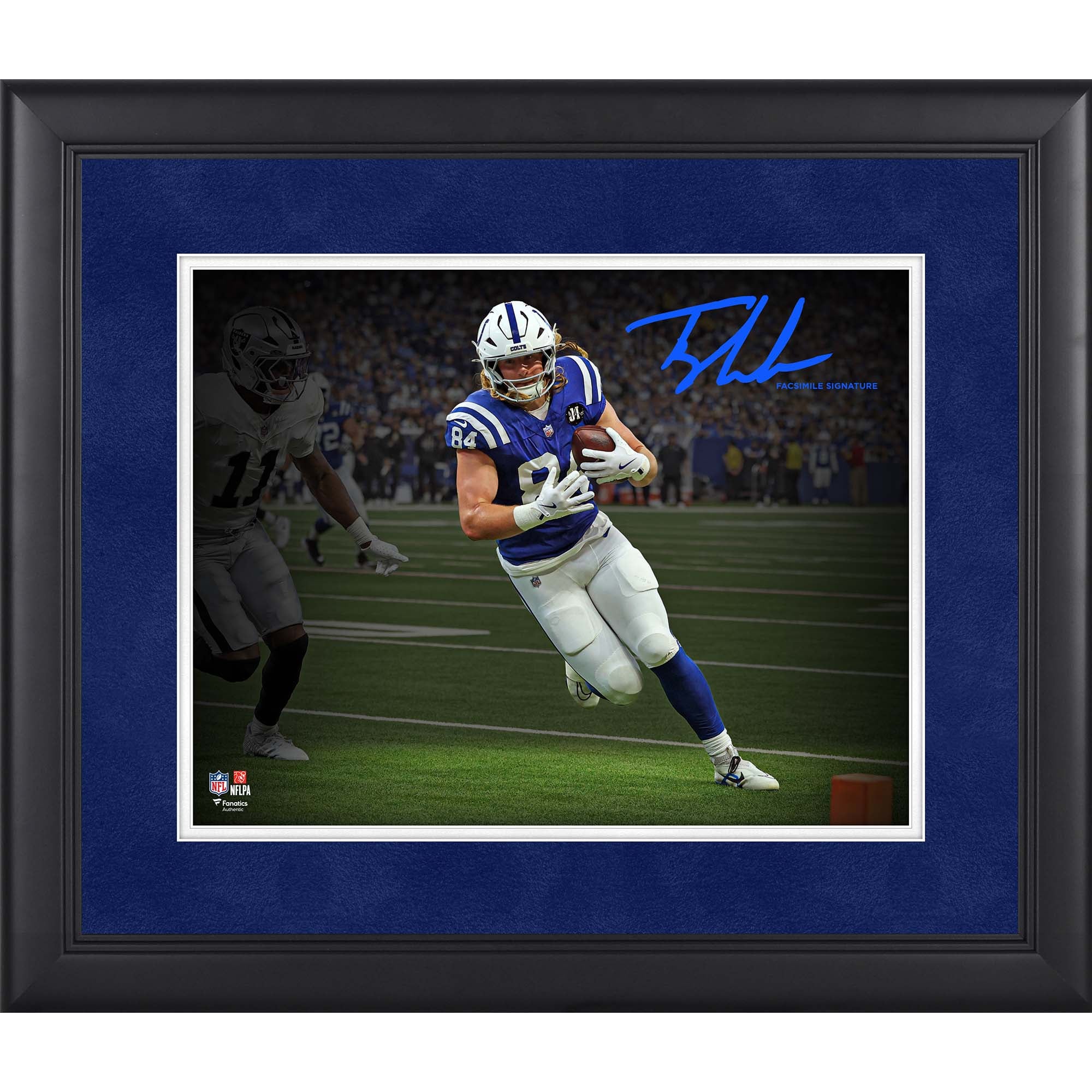 Tyler Warren Indianapolis Colts Facsimile Signature Framed 11" x 14" Spotlight Photograph
