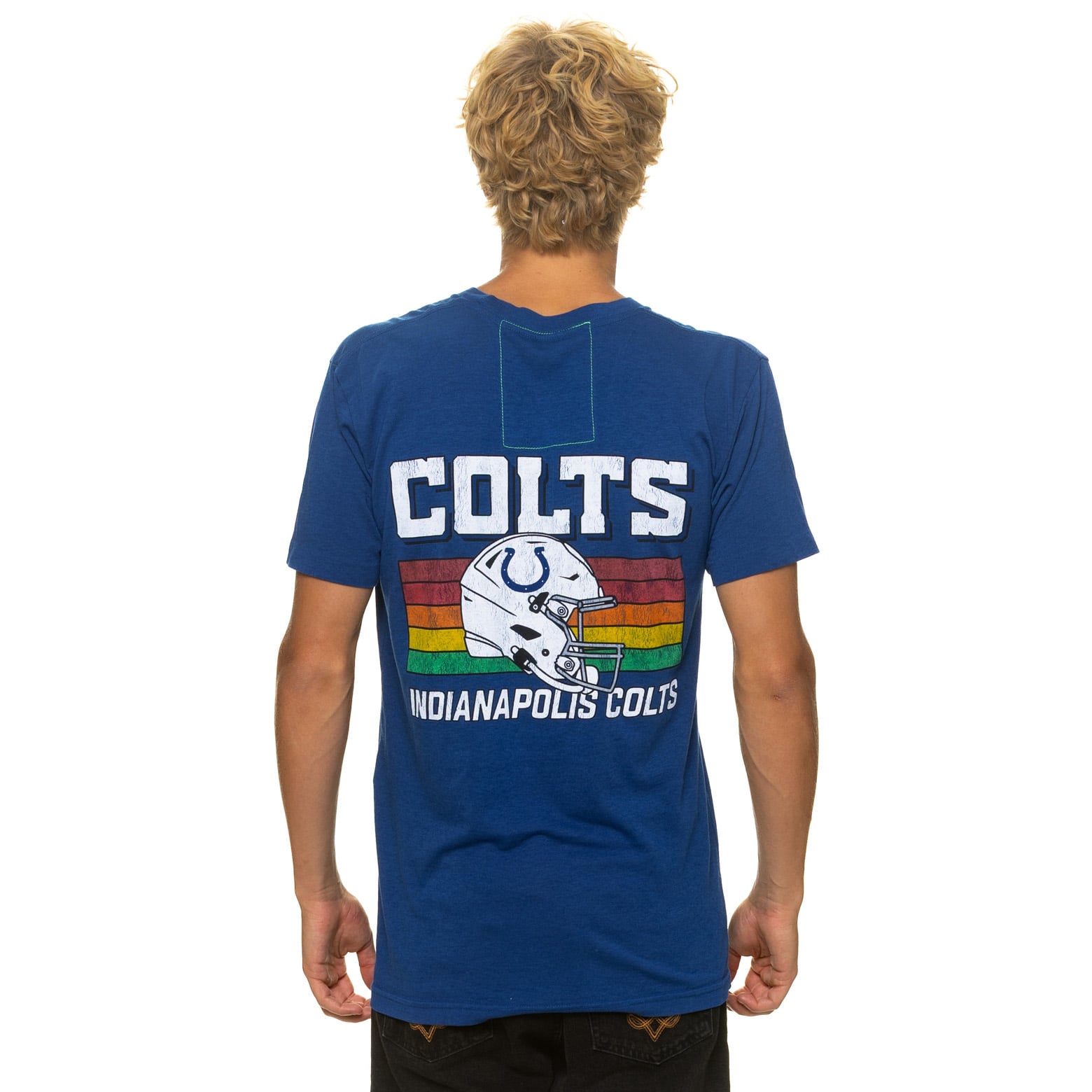 T-shirt unisexe Aviator Nation Royal Indianapolis Colts en mélange de trois matières