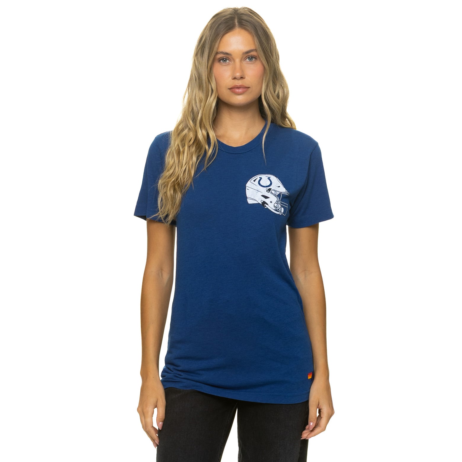 T-shirt unisexe Aviator Nation Royal Indianapolis Colts en mélange de trois matières