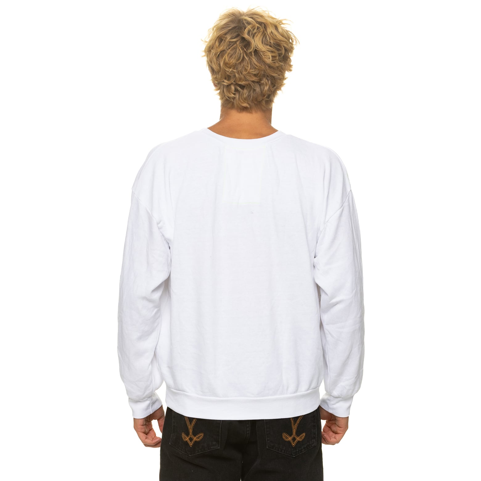 Sweat-shirt unisexe Aviator Nation blanc Indianapolis Colts, coupe décontractée, en mélange de trois matières