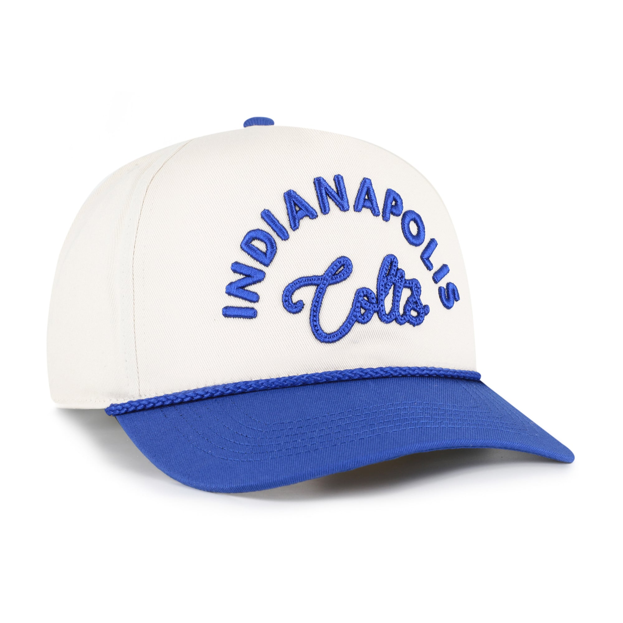 Women's '47 Natural Indianapolis Colts Rope Script Hitch Adjustable Hat