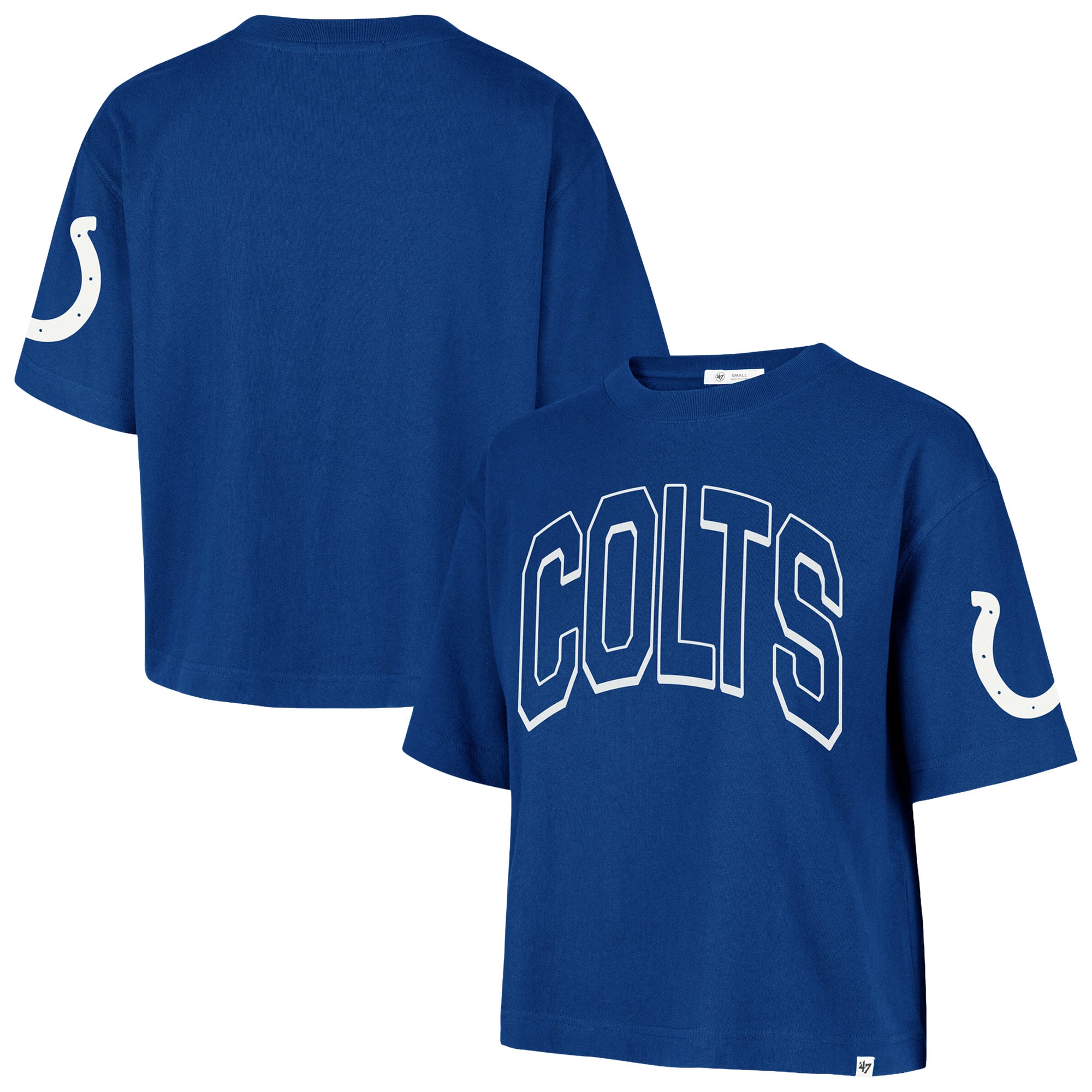 Women's '47 Royal Indianapolis Colts Call Out Reed City T-Shirt