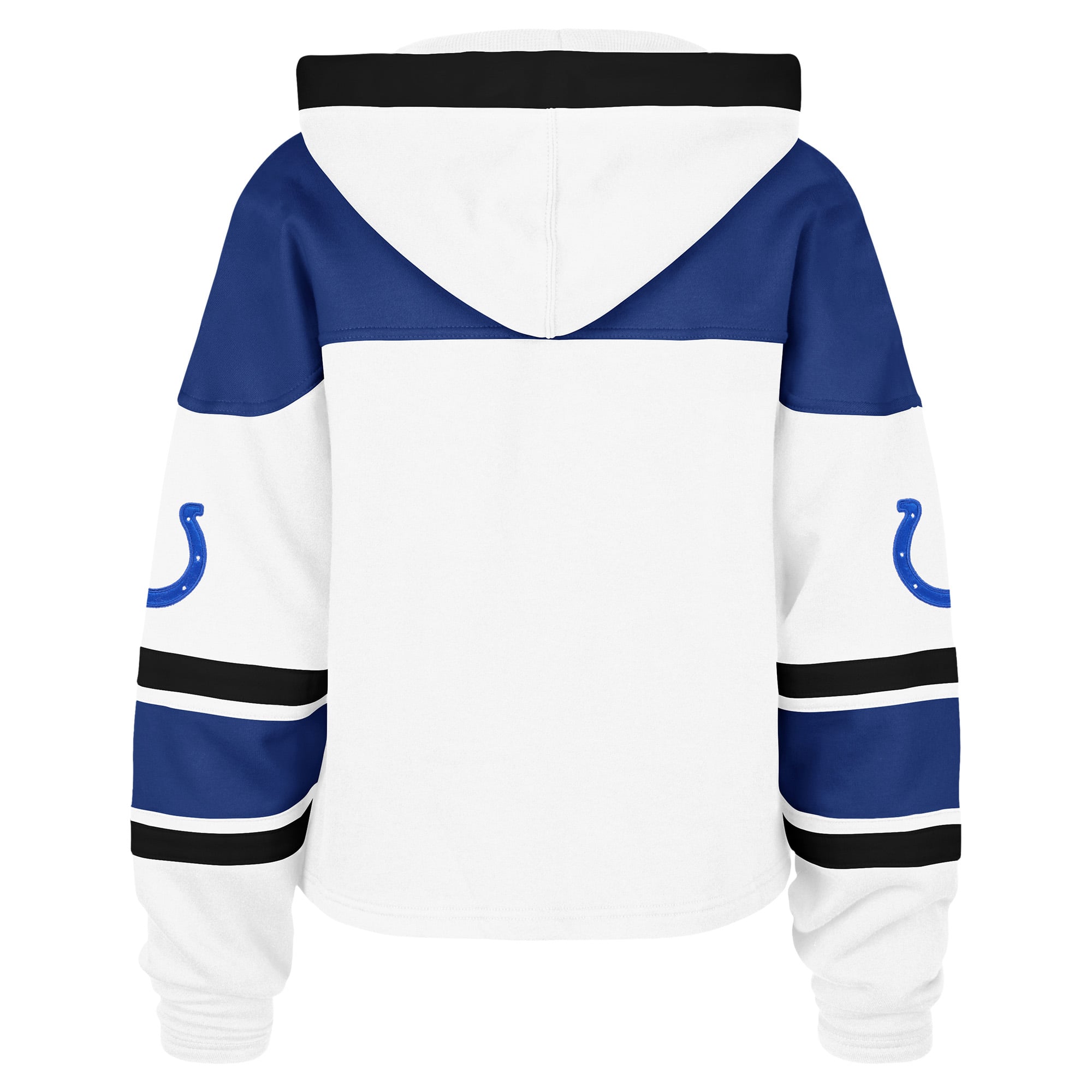 Women's '47 White Indianapolis Colts Cut Thru Superior Lacer Hoodie