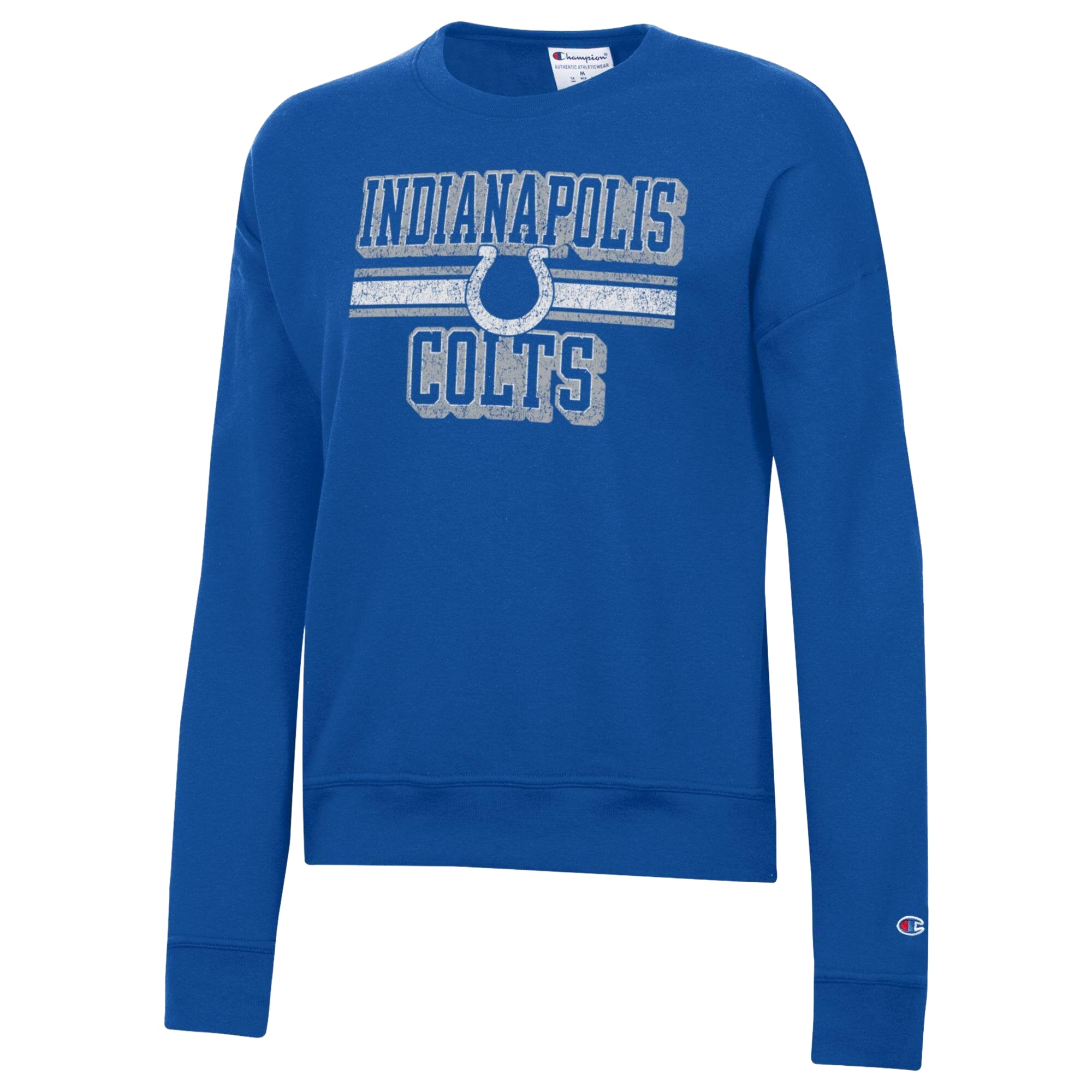 Sweat-shirt polaire Champion Royal Indianapolis Colts Powerblend pour femme