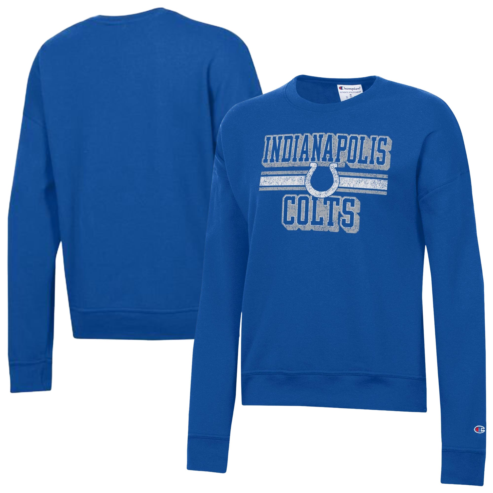 Women's Champion  Royal Indianapolis Colts Powerblend Fleece Sweatshirt