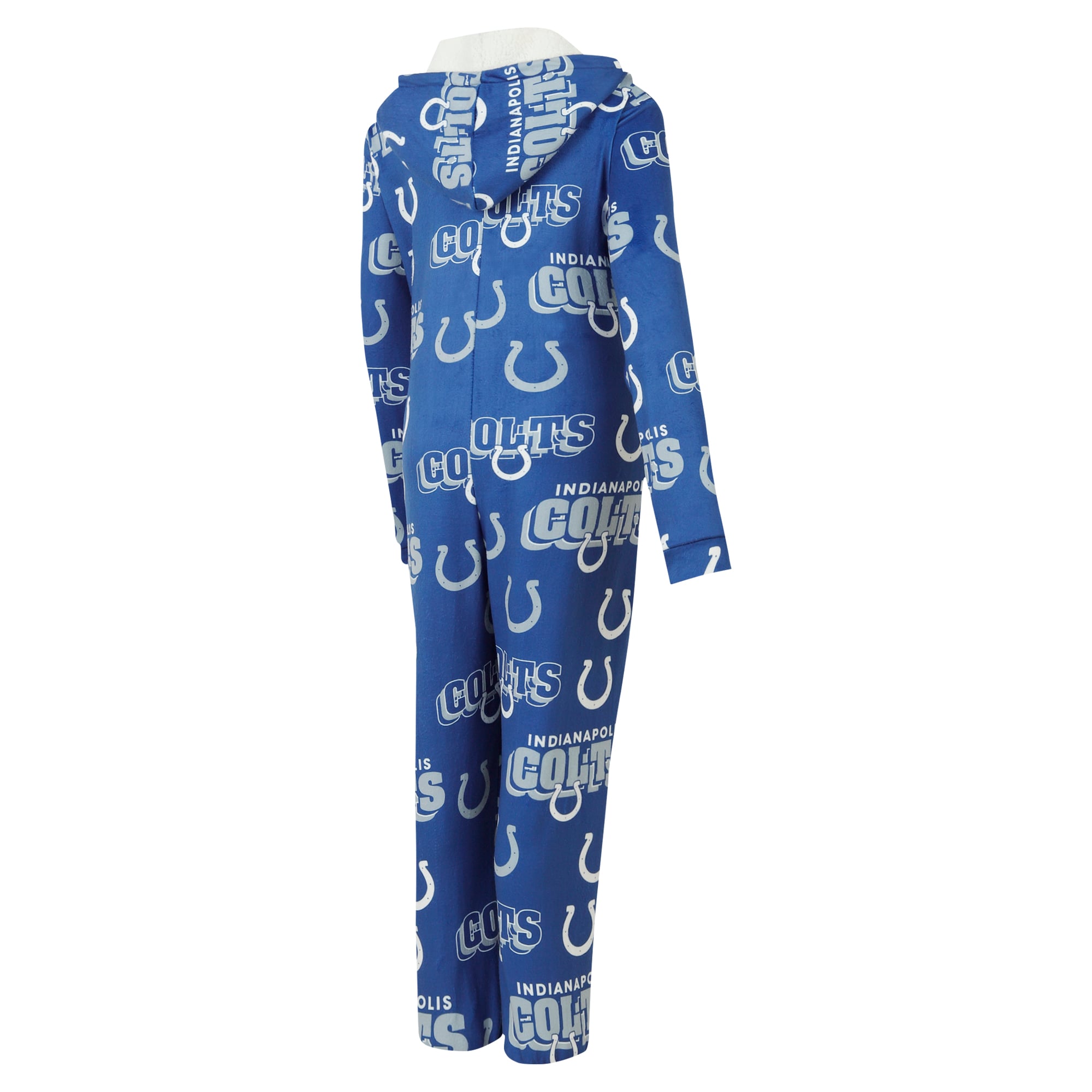 Combinaison en micropolaire à imprimé intégral et fermeture éclair intégrale Concepts Sport Royal Indianapolis Colts Roadway pour femme