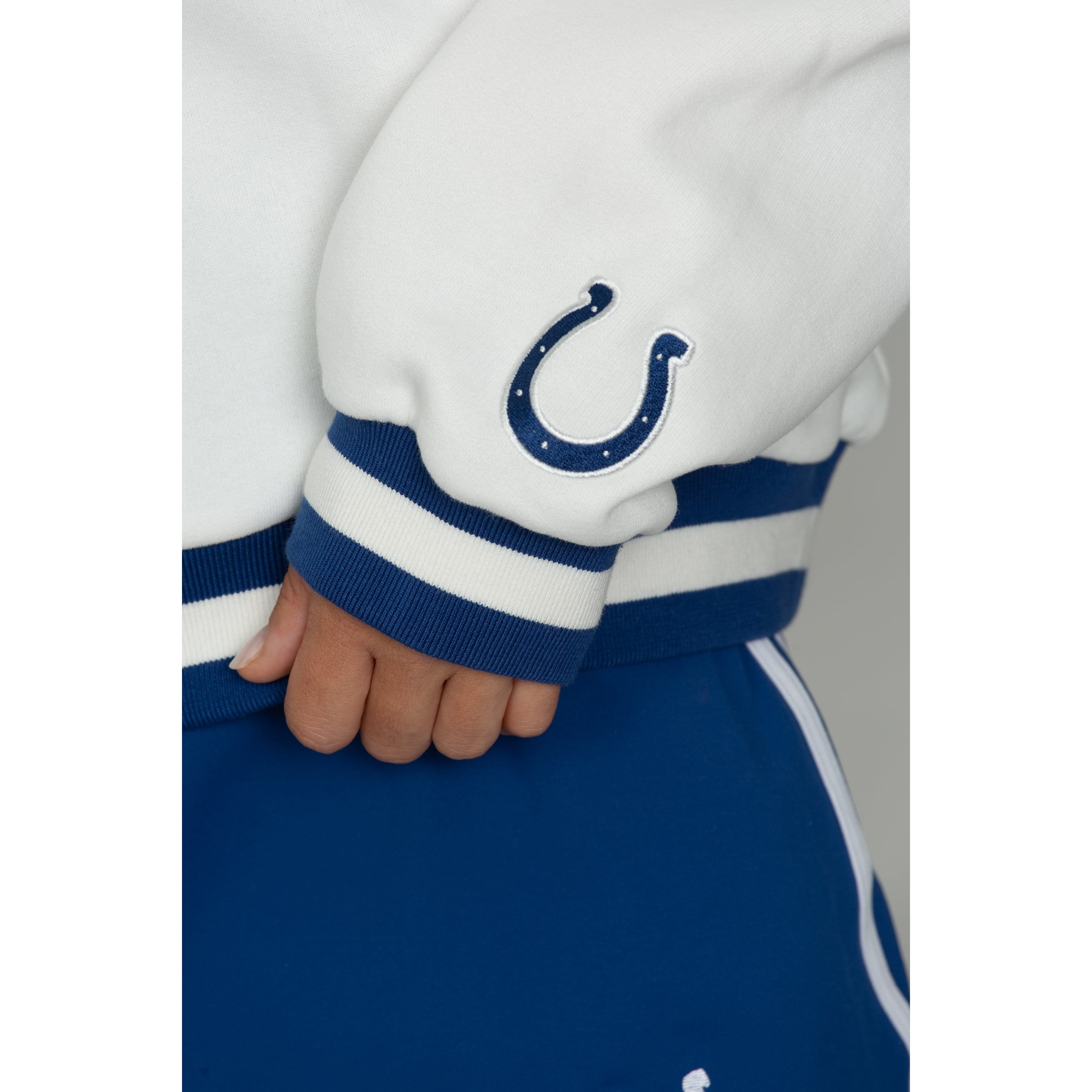 Women's Cream Indianapolis Colts x Gold Hinge Football Club Sweatshirt