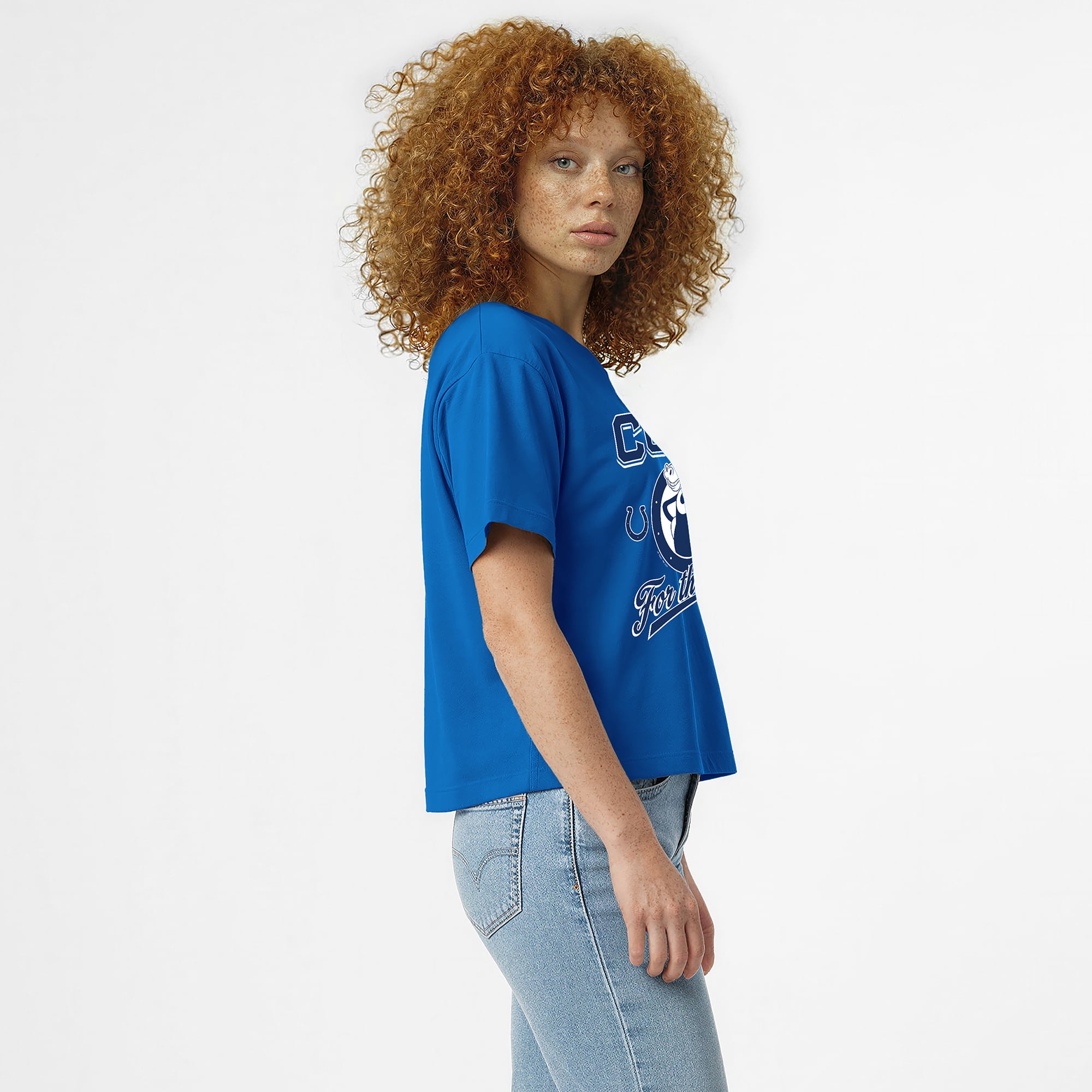 T-shirt femme Disney x Champion Royal Indianapolis Colts Horace Horsecollar All-Star