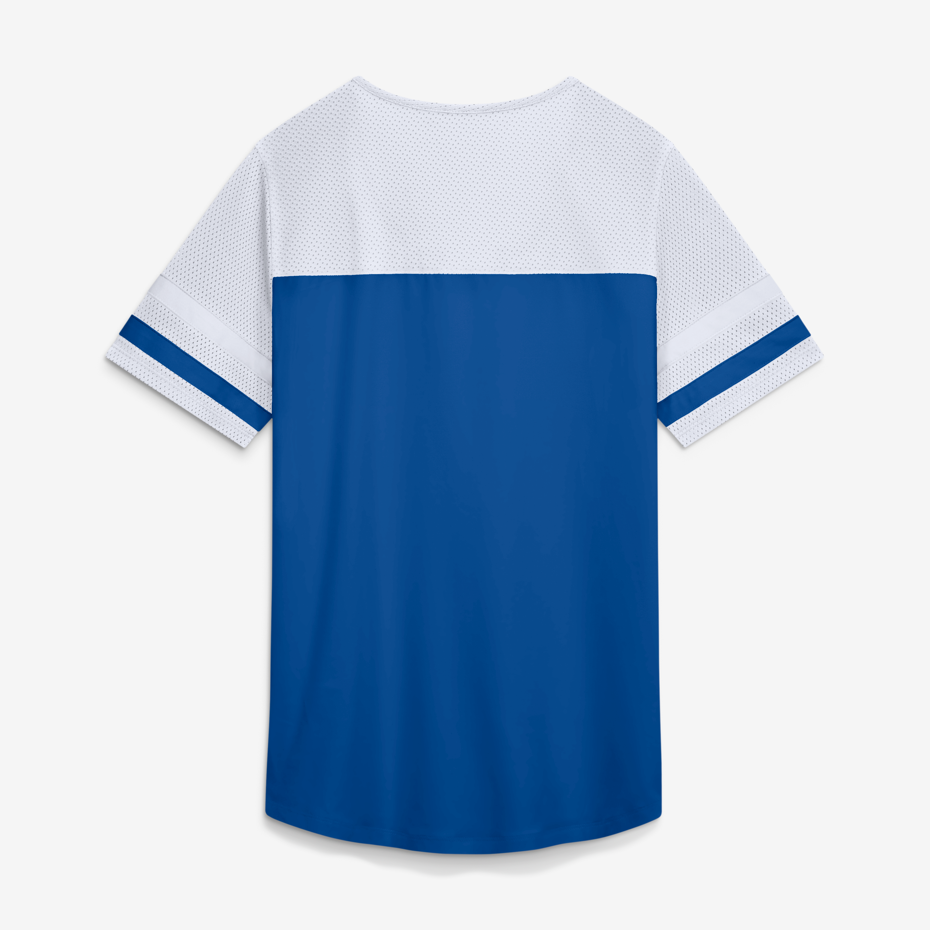 Women's Fanatics Royal Indianapolis Colts Curl Route Athena Lace-Up T-Shirt