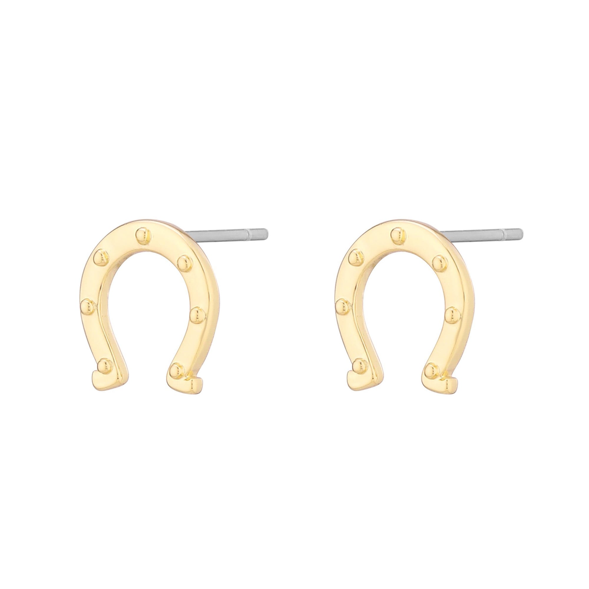 Boucles d'oreilles puces pour femmes LUV AJ Gold avec logo des Indianapolis Colts