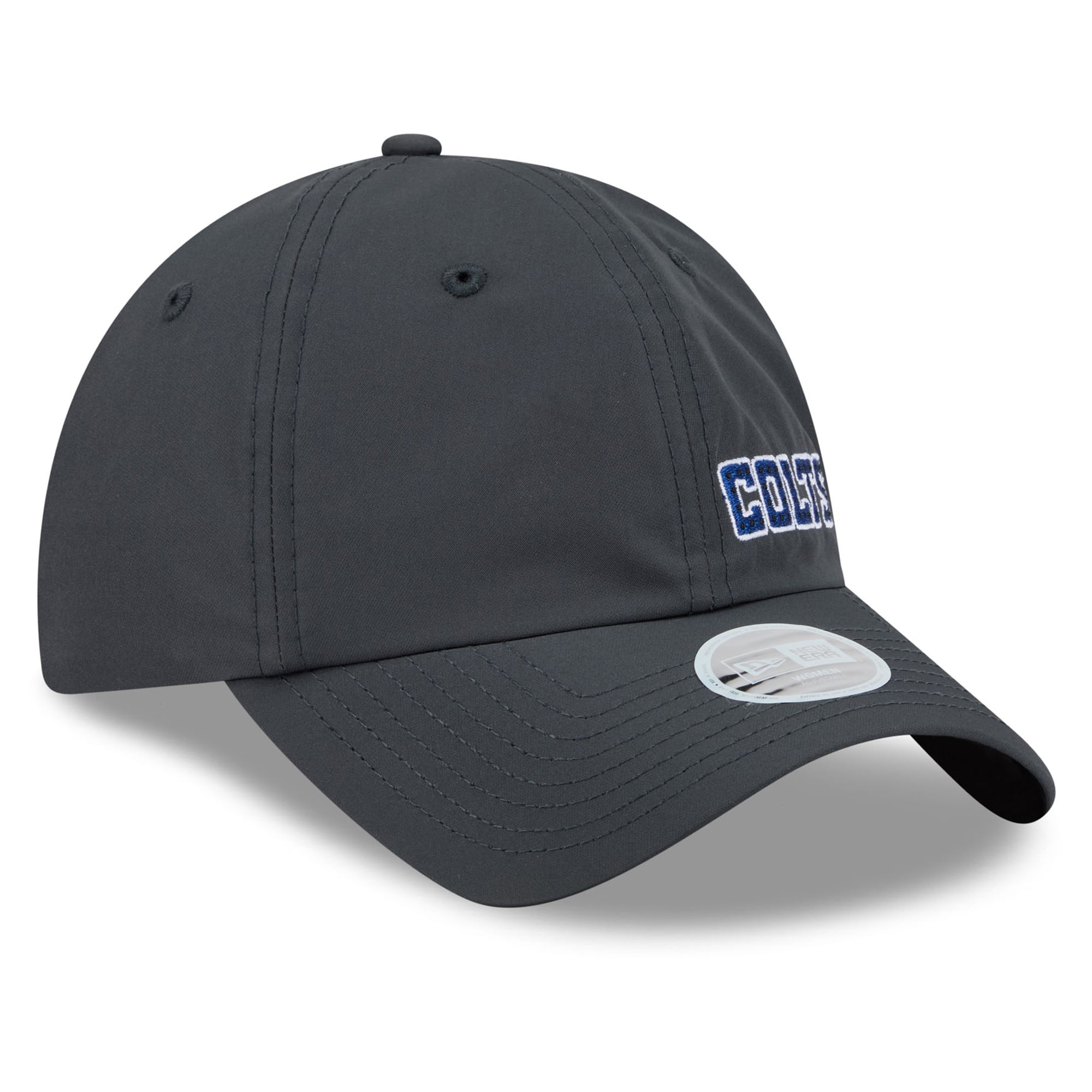 Women's New Era Anthracite Indianapolis Colts 2026 Rivalries Collection Pony Tail Adjustable Hat