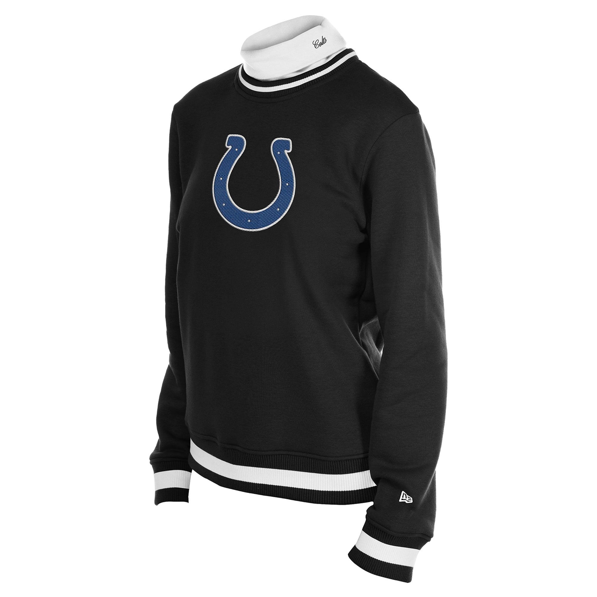 Pull à col roulé New Era noir pour femme, Indianapolis Colts Sport Classics