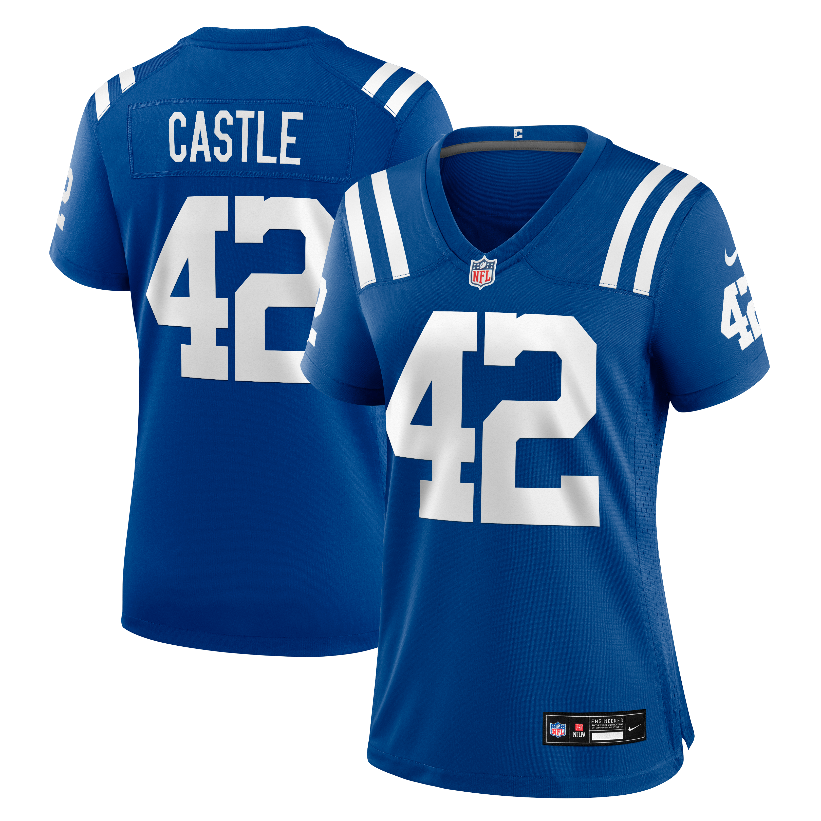 Maillot de match Nike Anderson Castle Royal Indianapolis Colts pour femmes