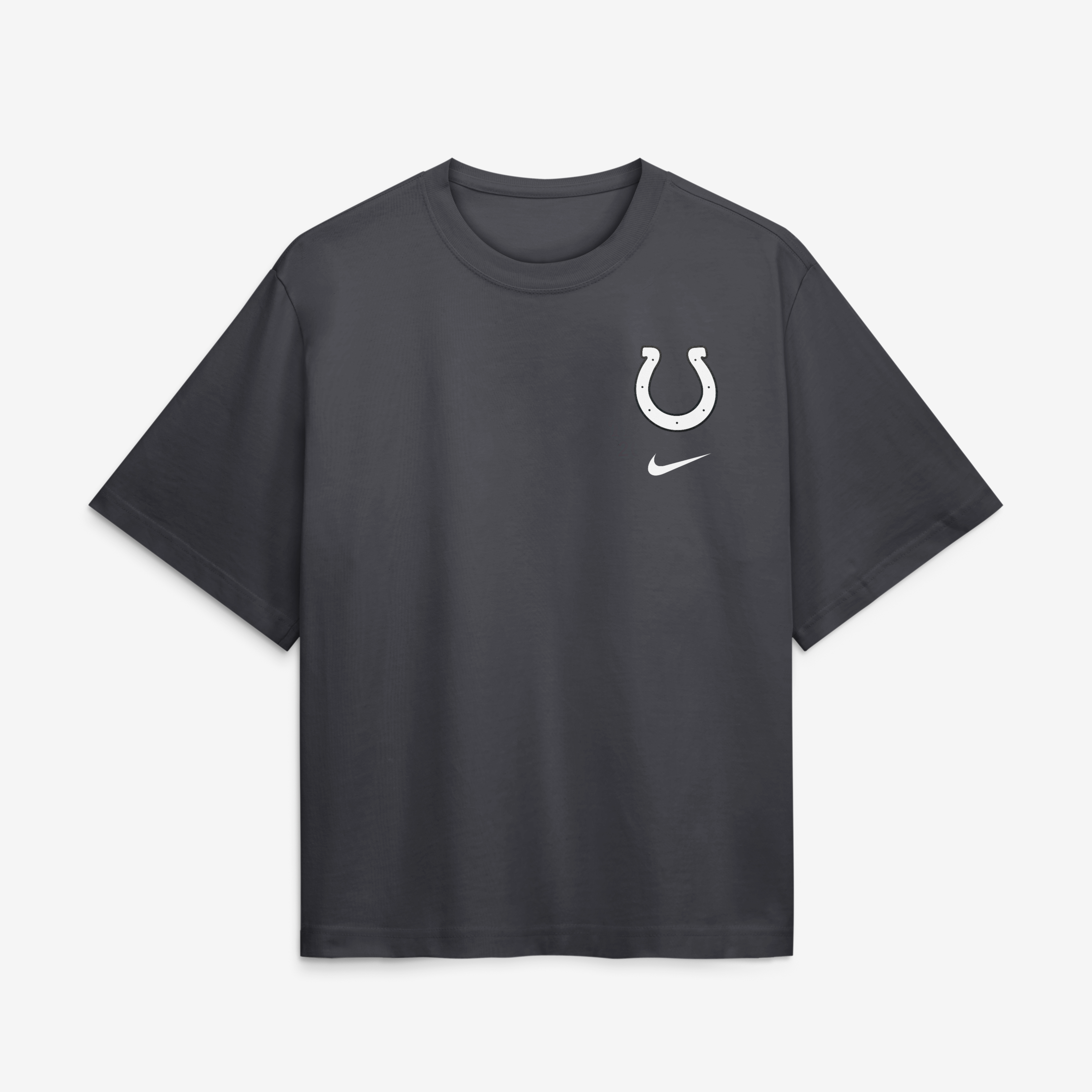 Women's Nike Anthracite Indianapolis Colts 2026 Rivalries Collection Boxy T-Shirt