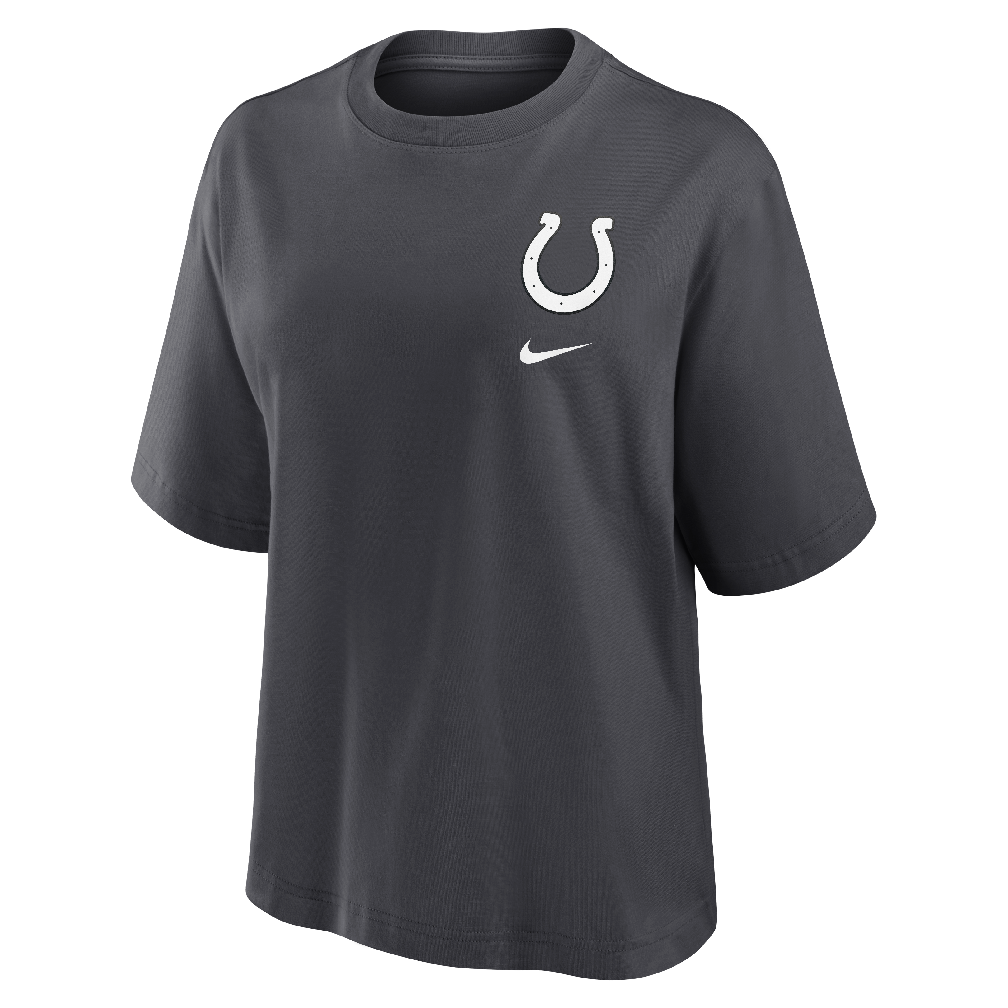 Women's Nike Anthracite Indianapolis Colts 2026 Rivalries Collection Boxy T-Shirt