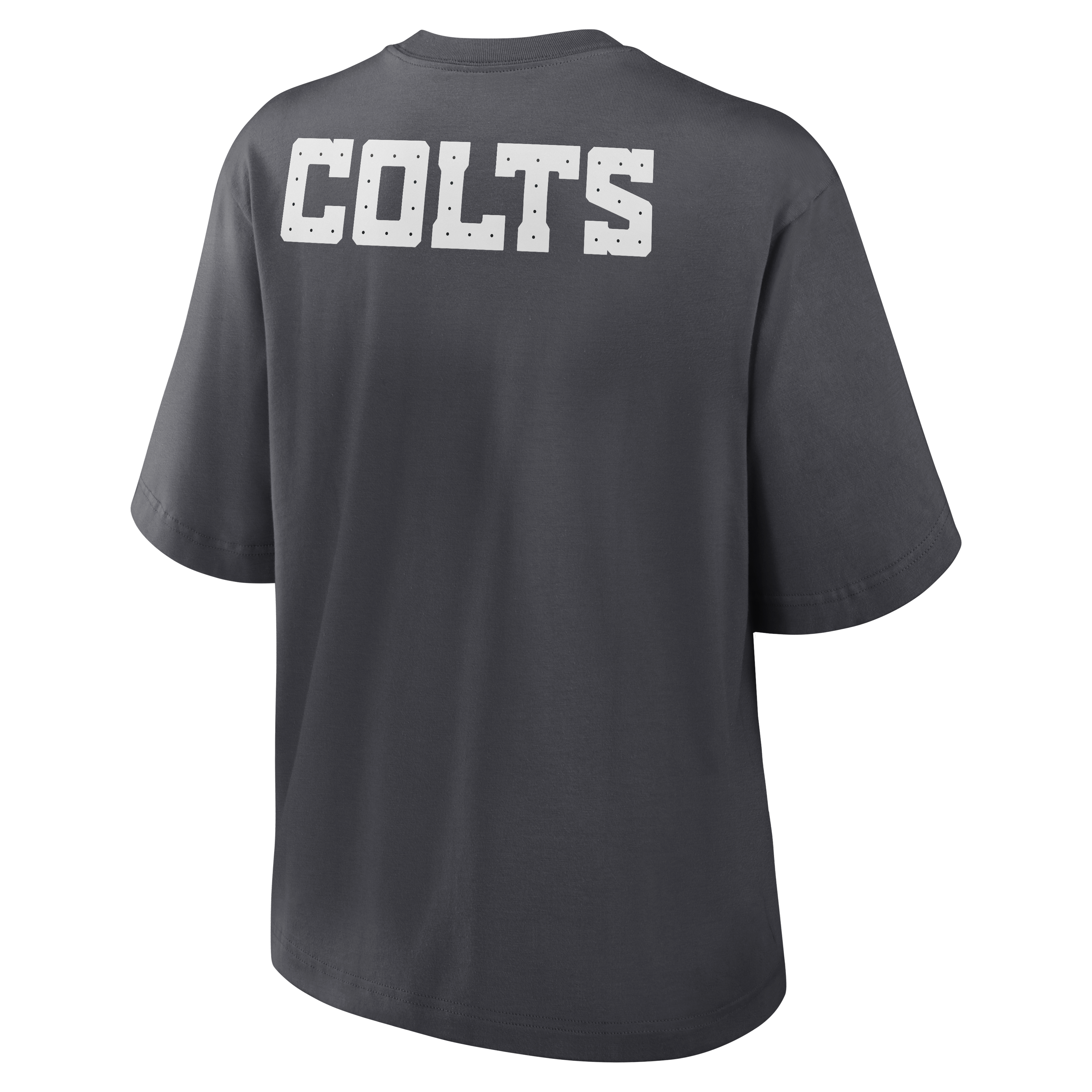 Women's Nike Anthracite Indianapolis Colts 2026 Rivalries Collection Boxy T-Shirt