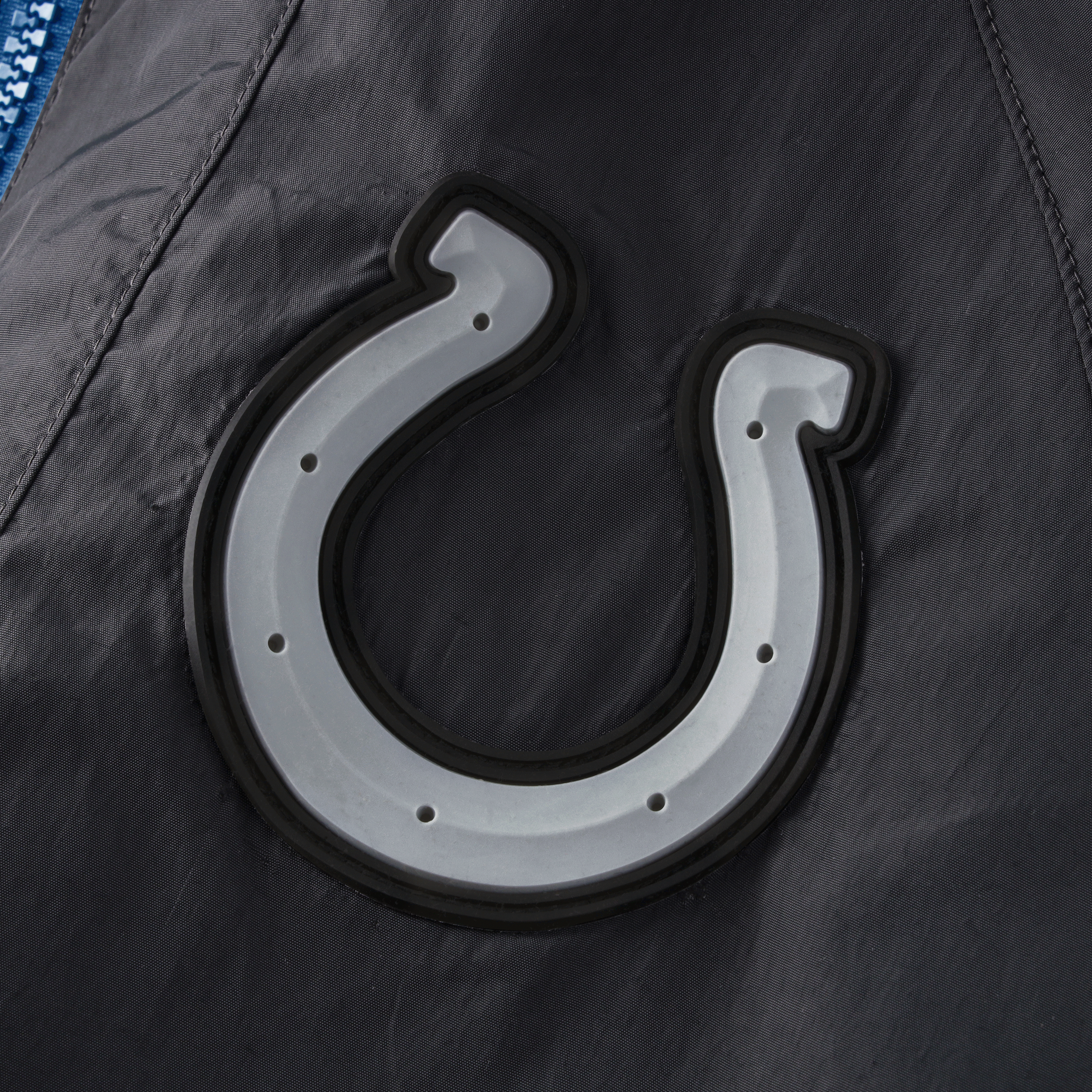 Veste zippée oversize Nike anthracite pour femme, collection Indianapolis Colts 2026 Rivalries